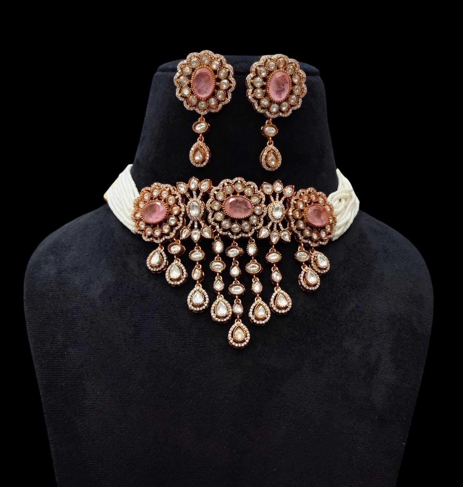 Jeevi Polki Choker Set