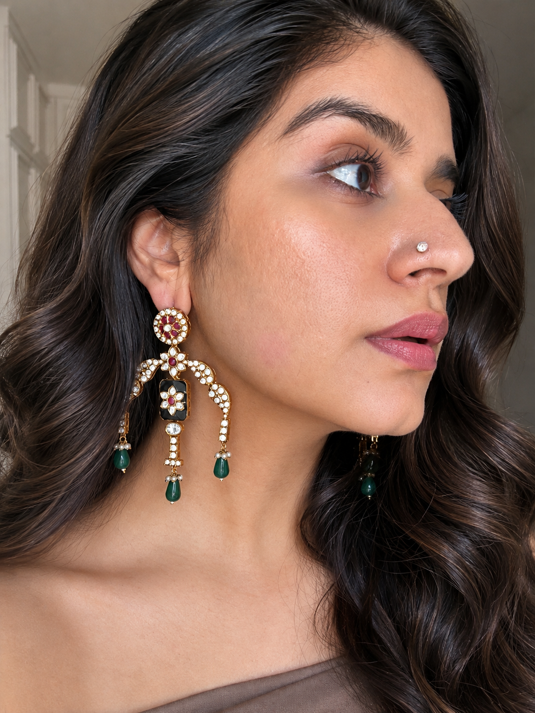 Sabya Victorian Polki Earrings