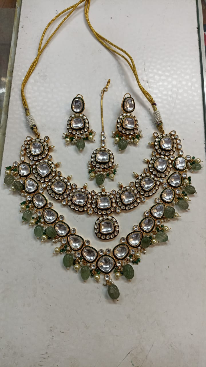 Harvii Polki Kundan Necklace Set