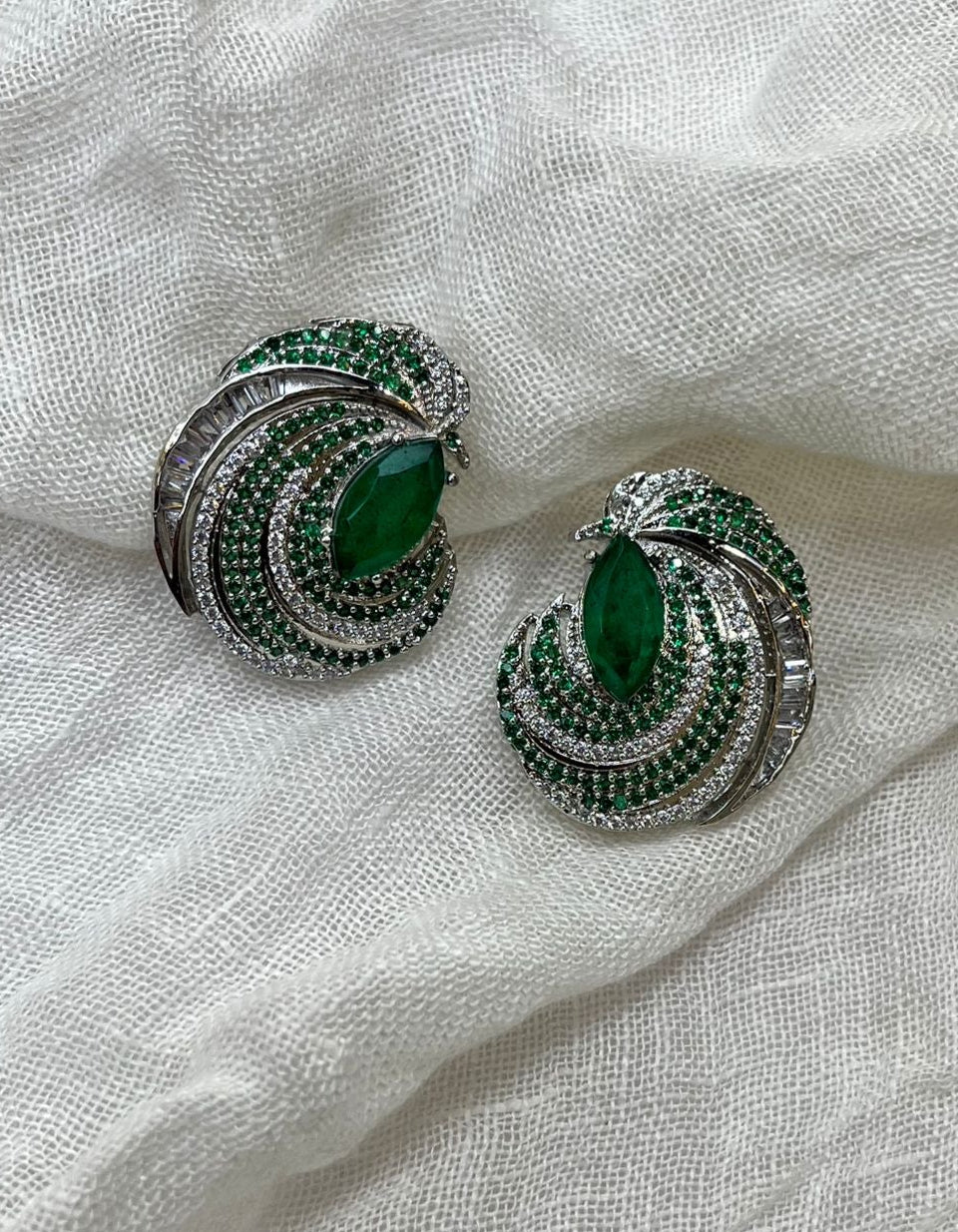 Diamond Gemstone Earrings