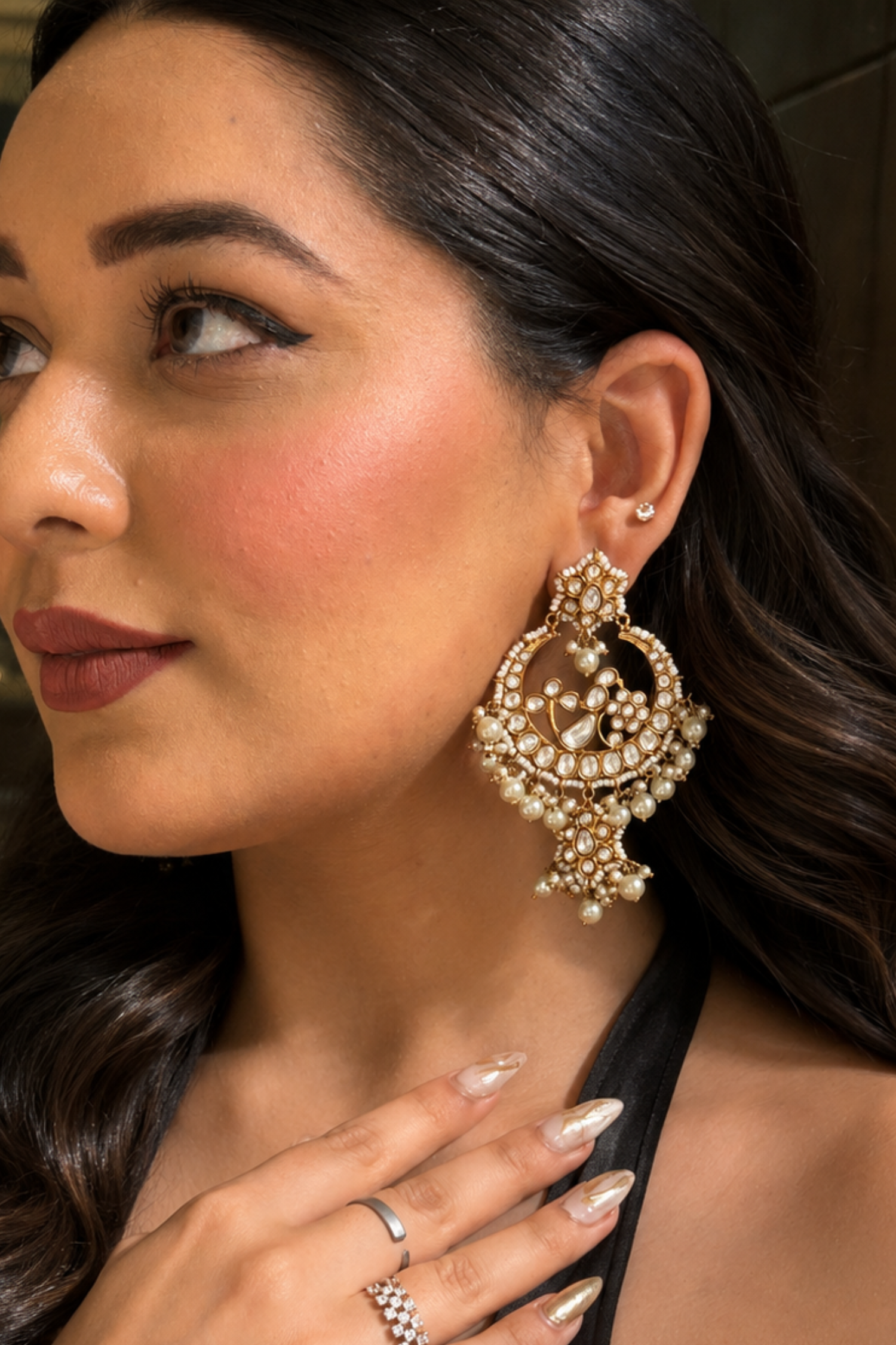 Aadita Polki Kundan Earrings