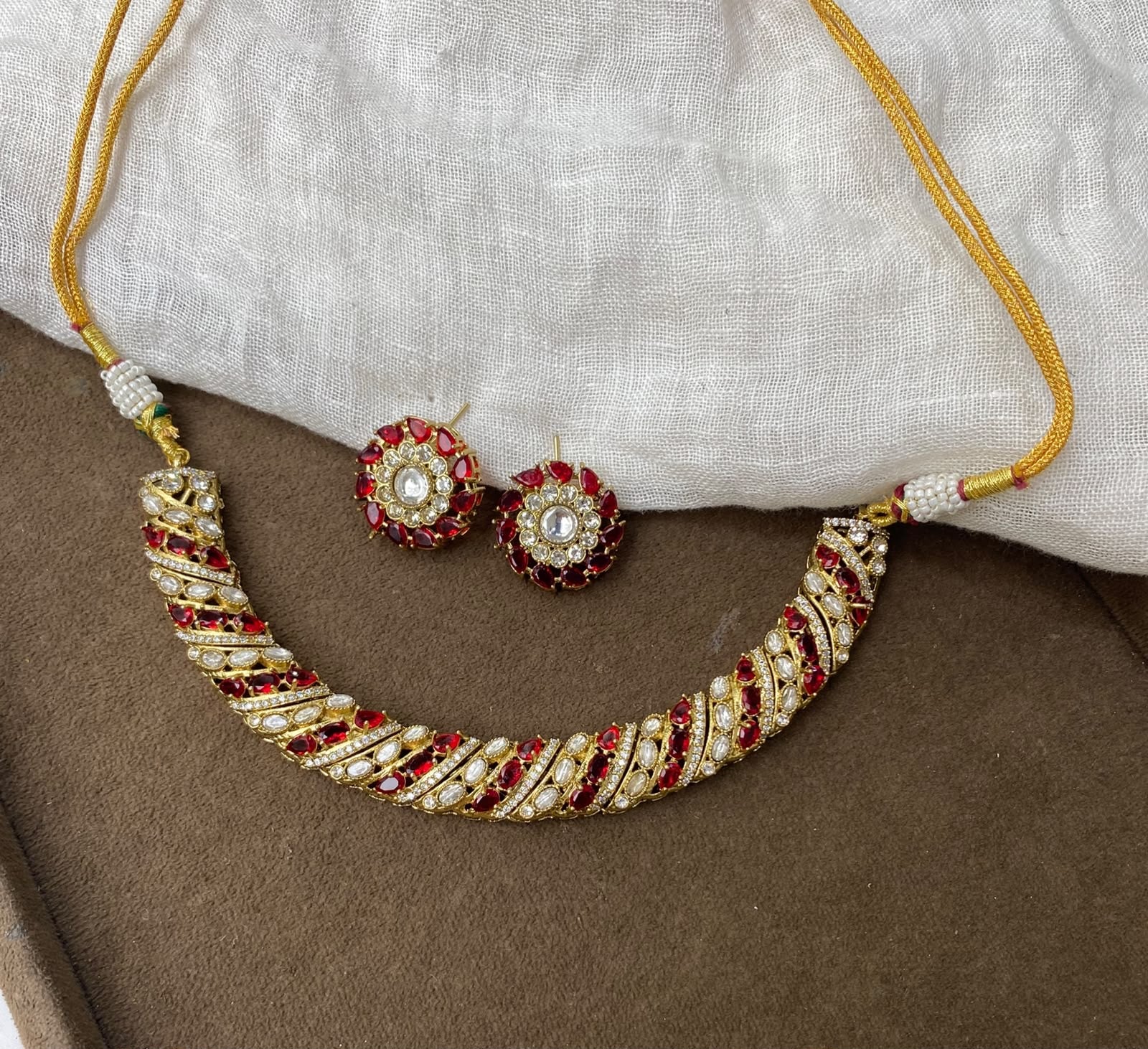 Revya Polki Necklace Set