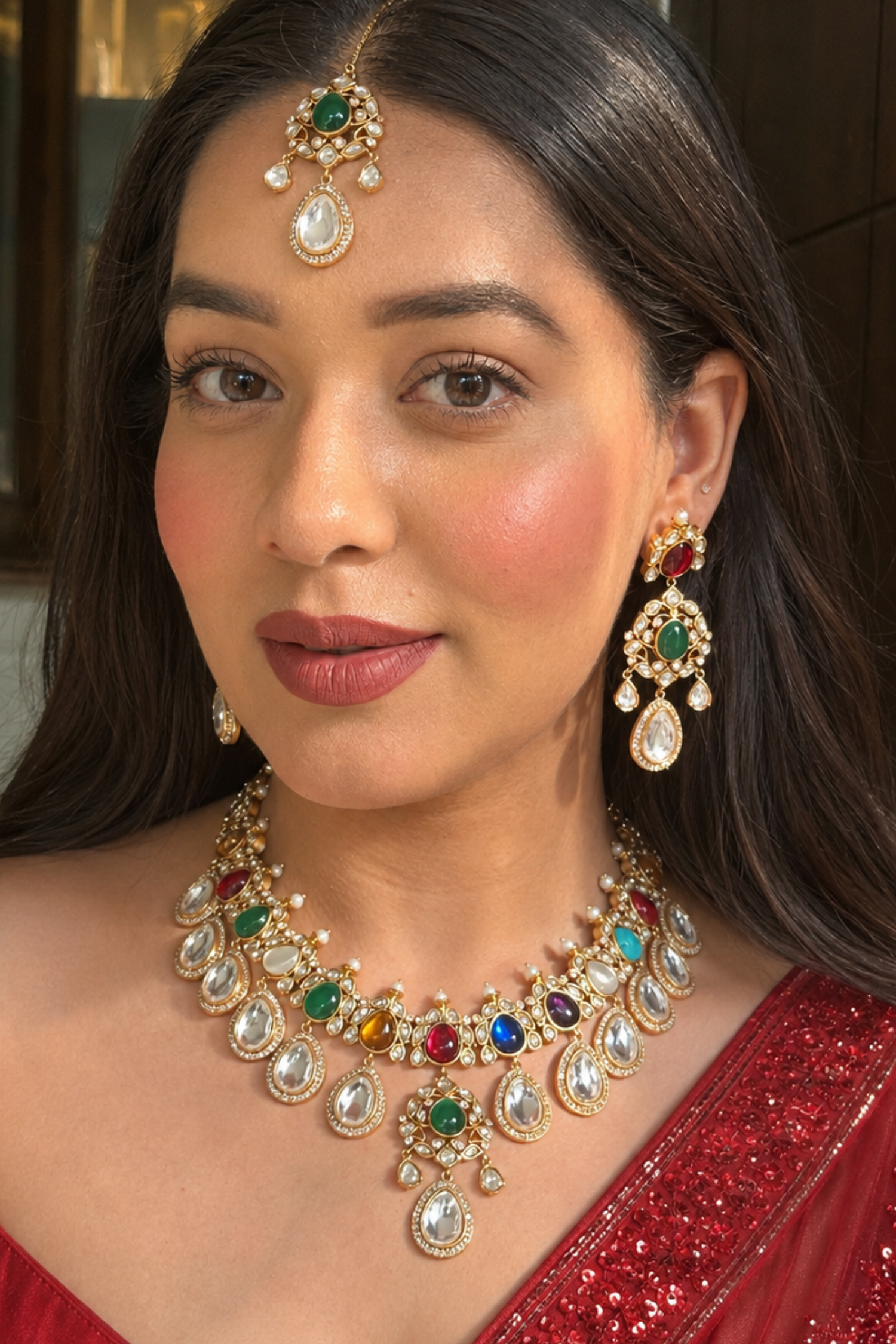 Phalguni Victorian Polki Set
