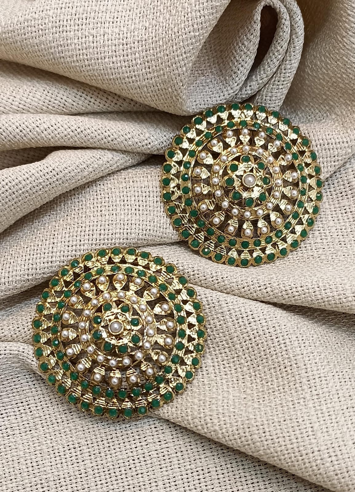 Sheebani Jadau Studs Earrings