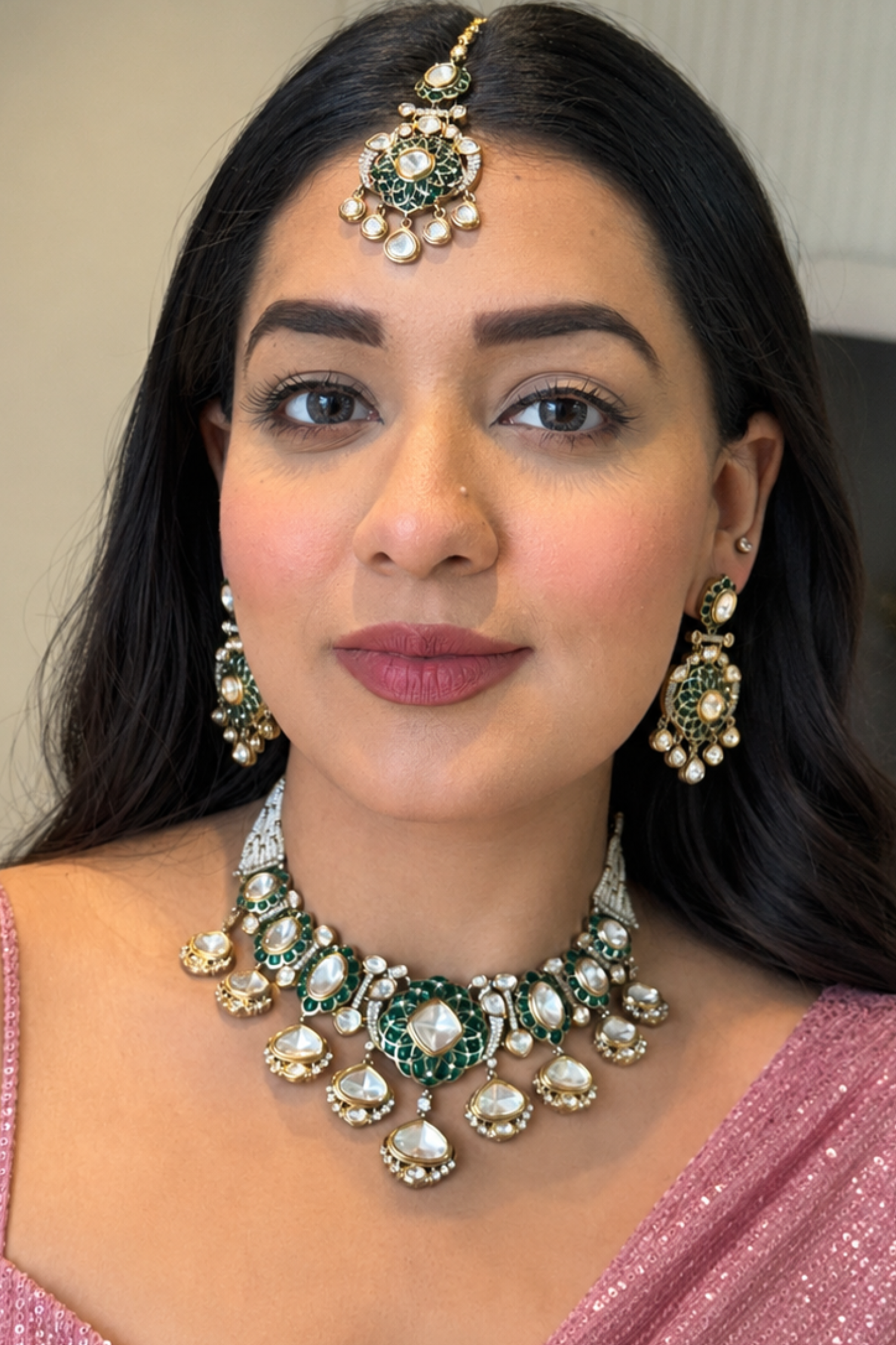 Tishta Moissanite Polki Set