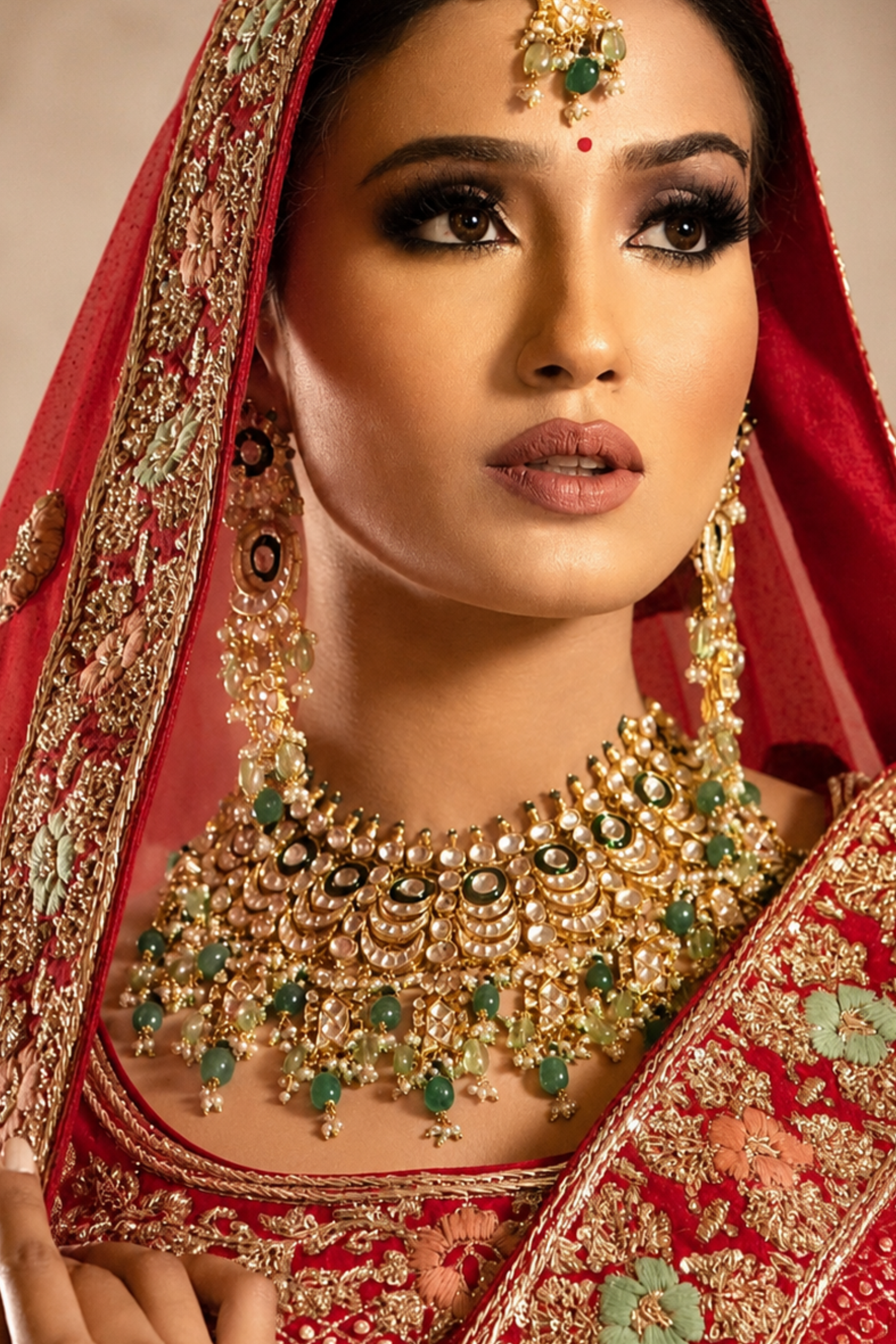 Koena Pachi Kundan Nekclace Set