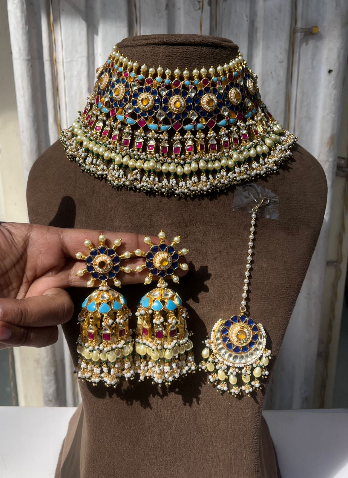 Aafiya Polki Kundan Set