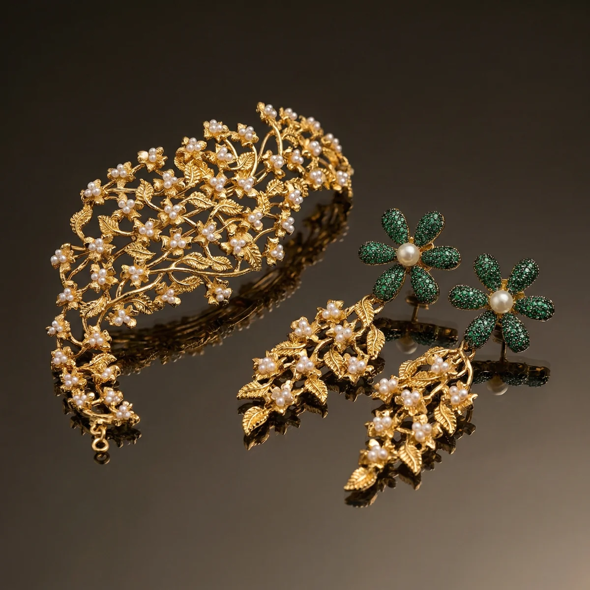 Amruta Earcuff Gold Plated Earrings