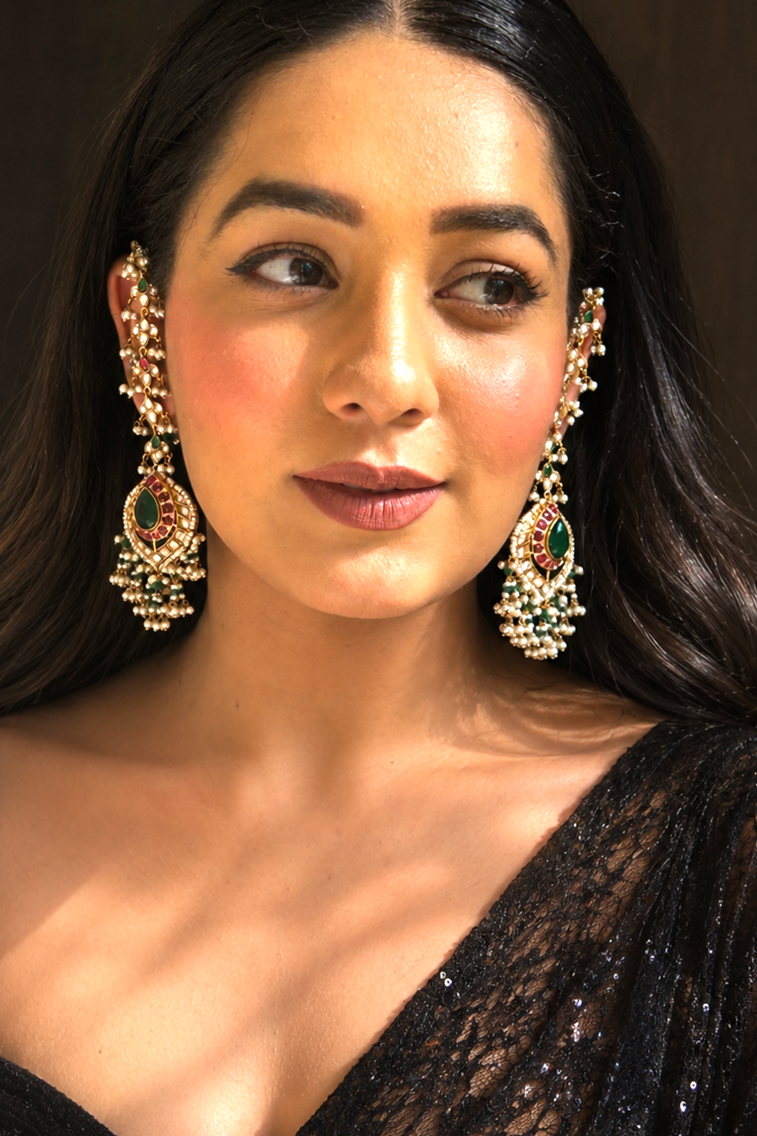 Deeya Polki Kundan Earrings