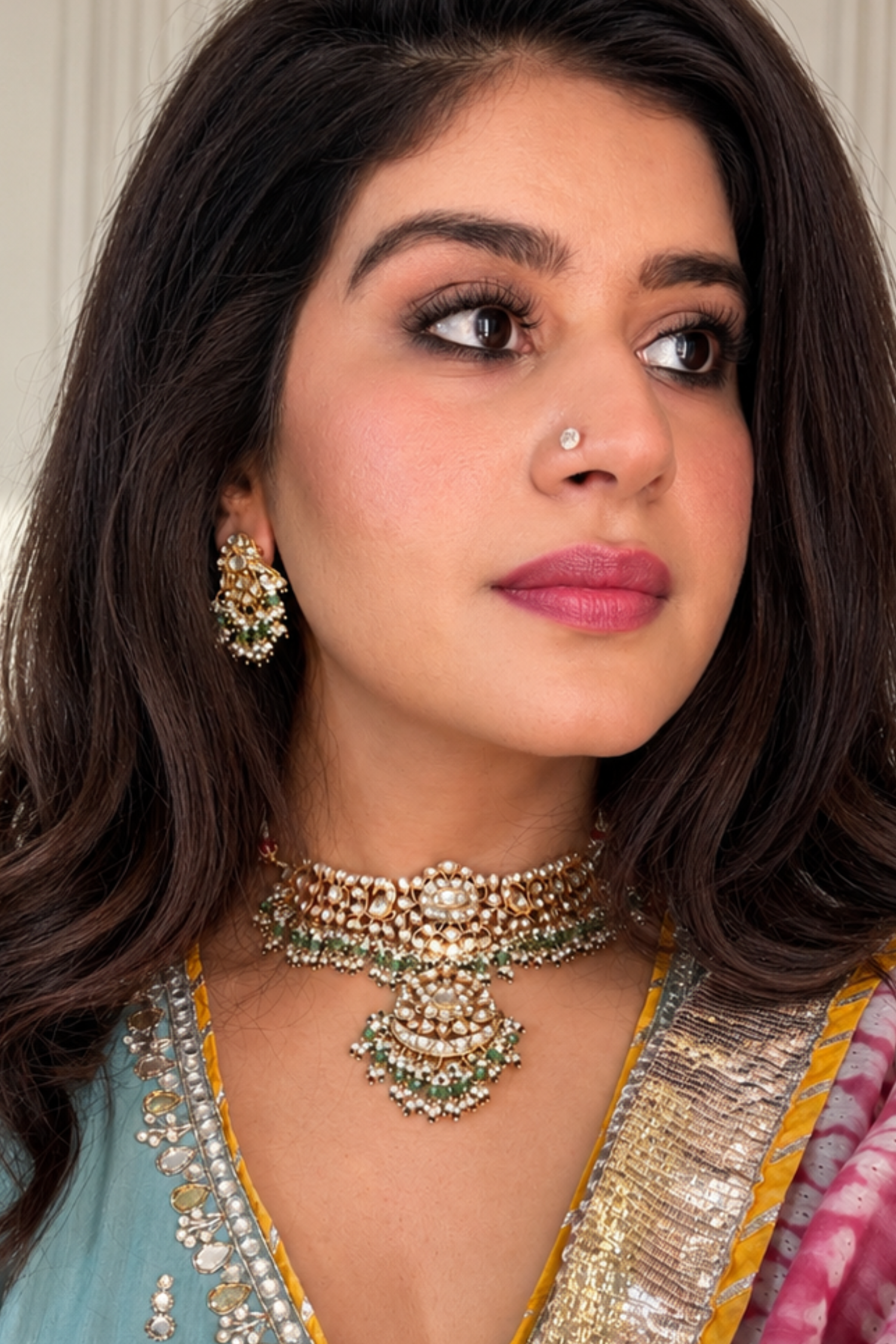 Rishvi Gold Plated Choker Set