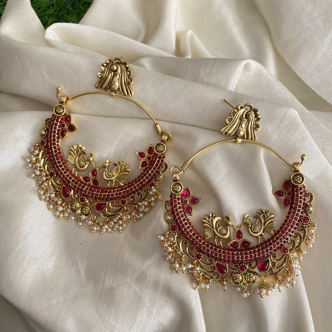 Gauhaar Gold Tone Chandbalis