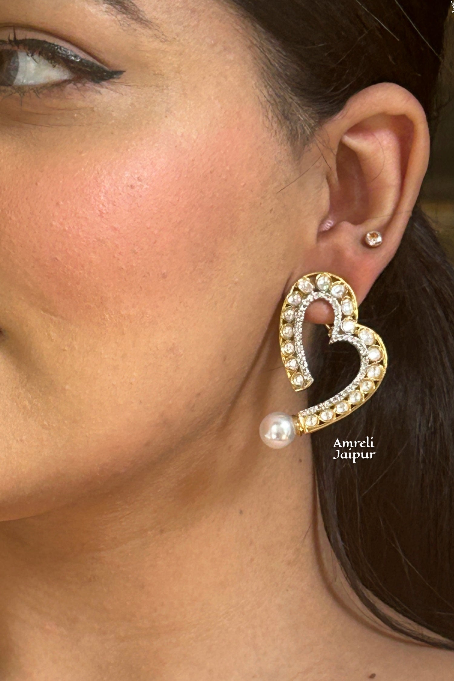 Rae Polki Kundan Earrings