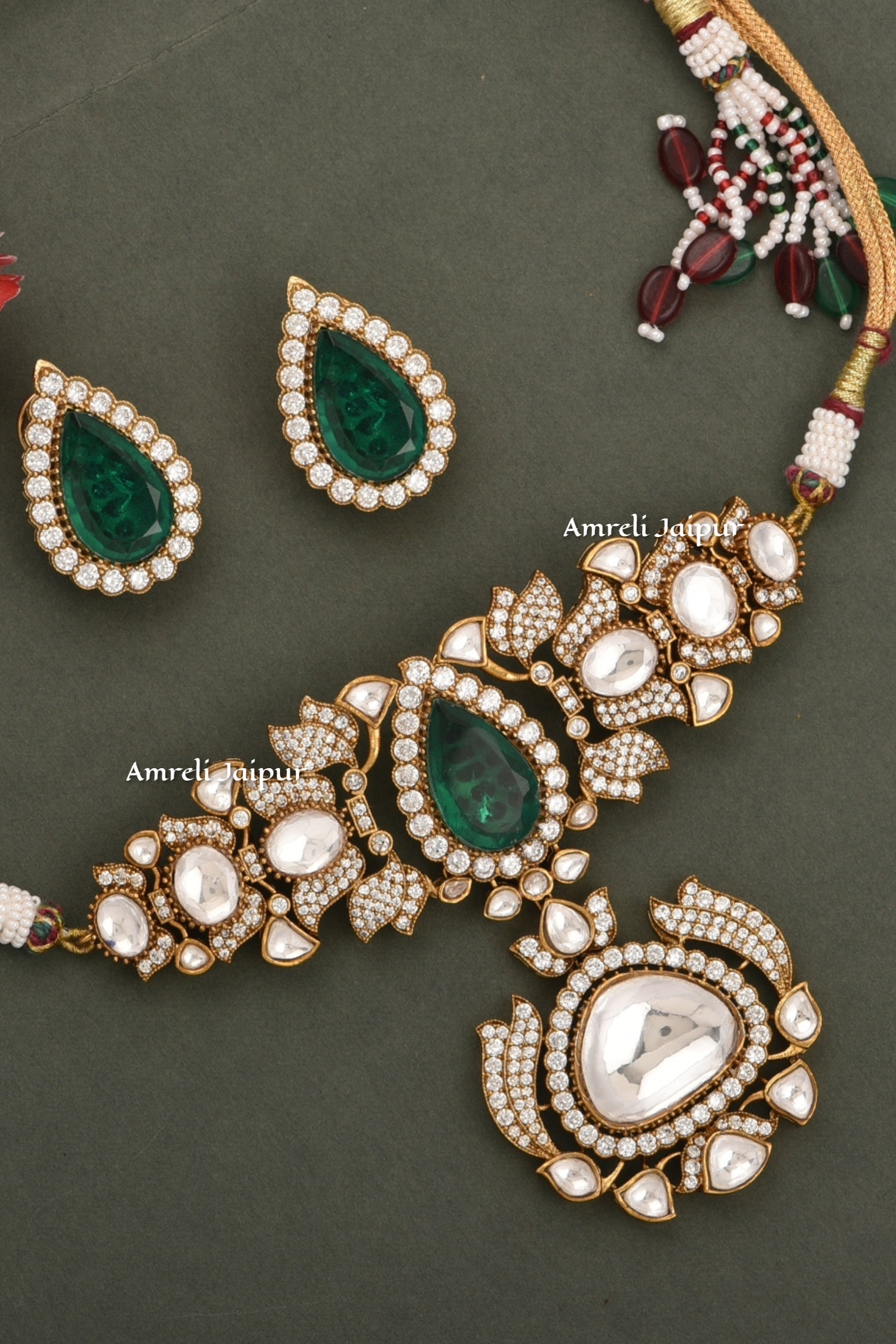 Sarina Polki Kundan Choker Set