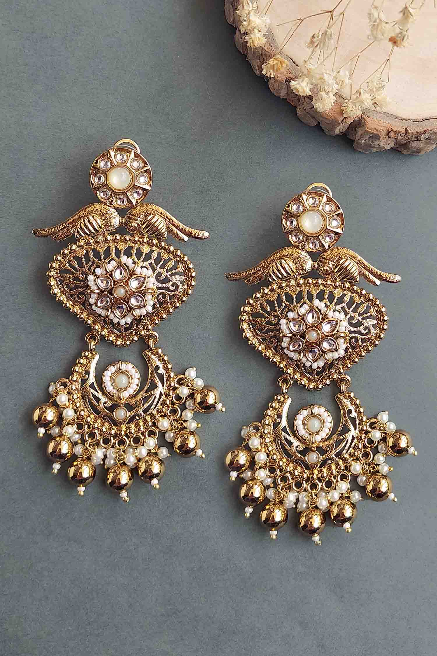 Aarna Gold Plated Earrings