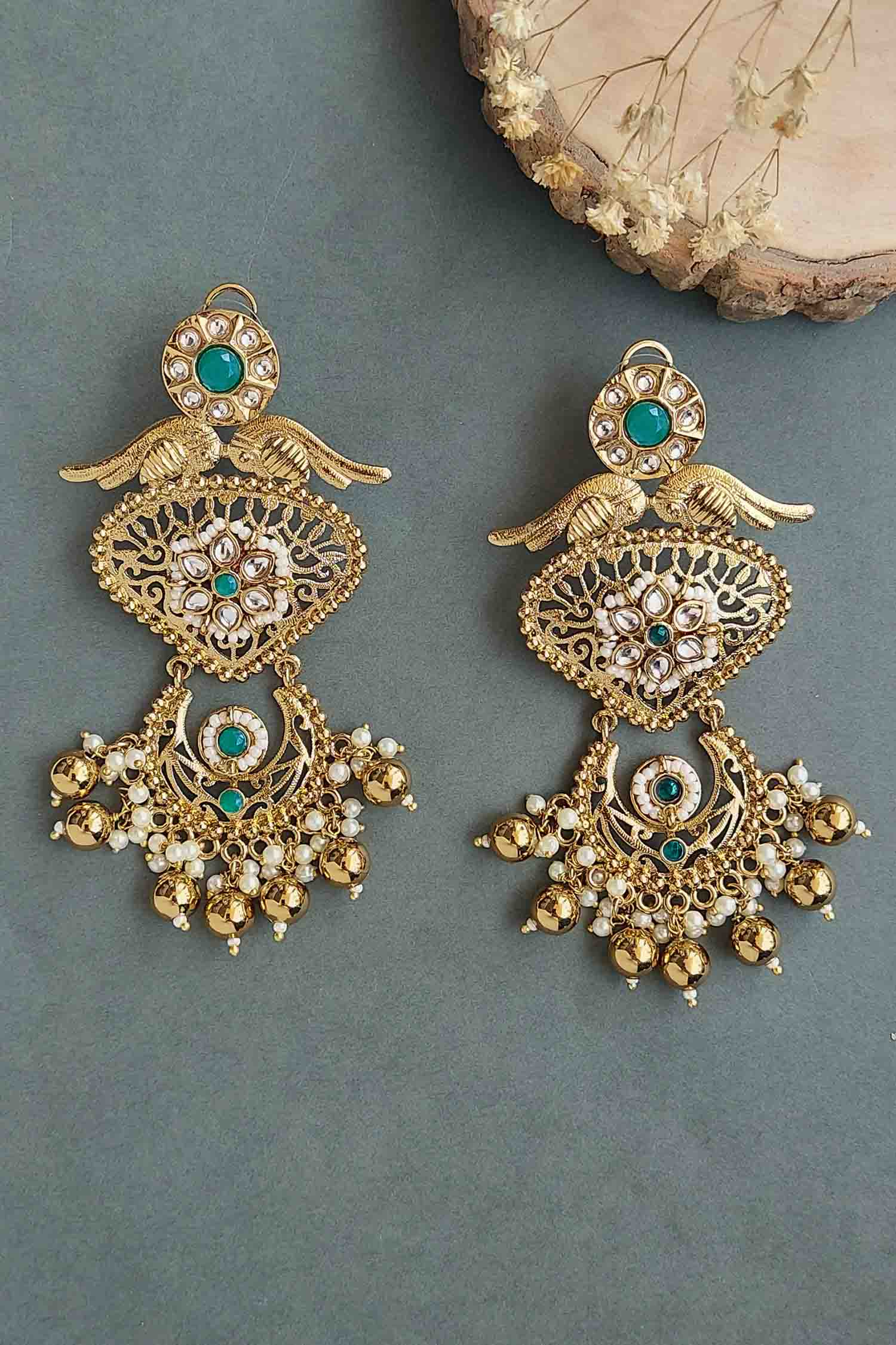 Aarna Gold Plated Earrings