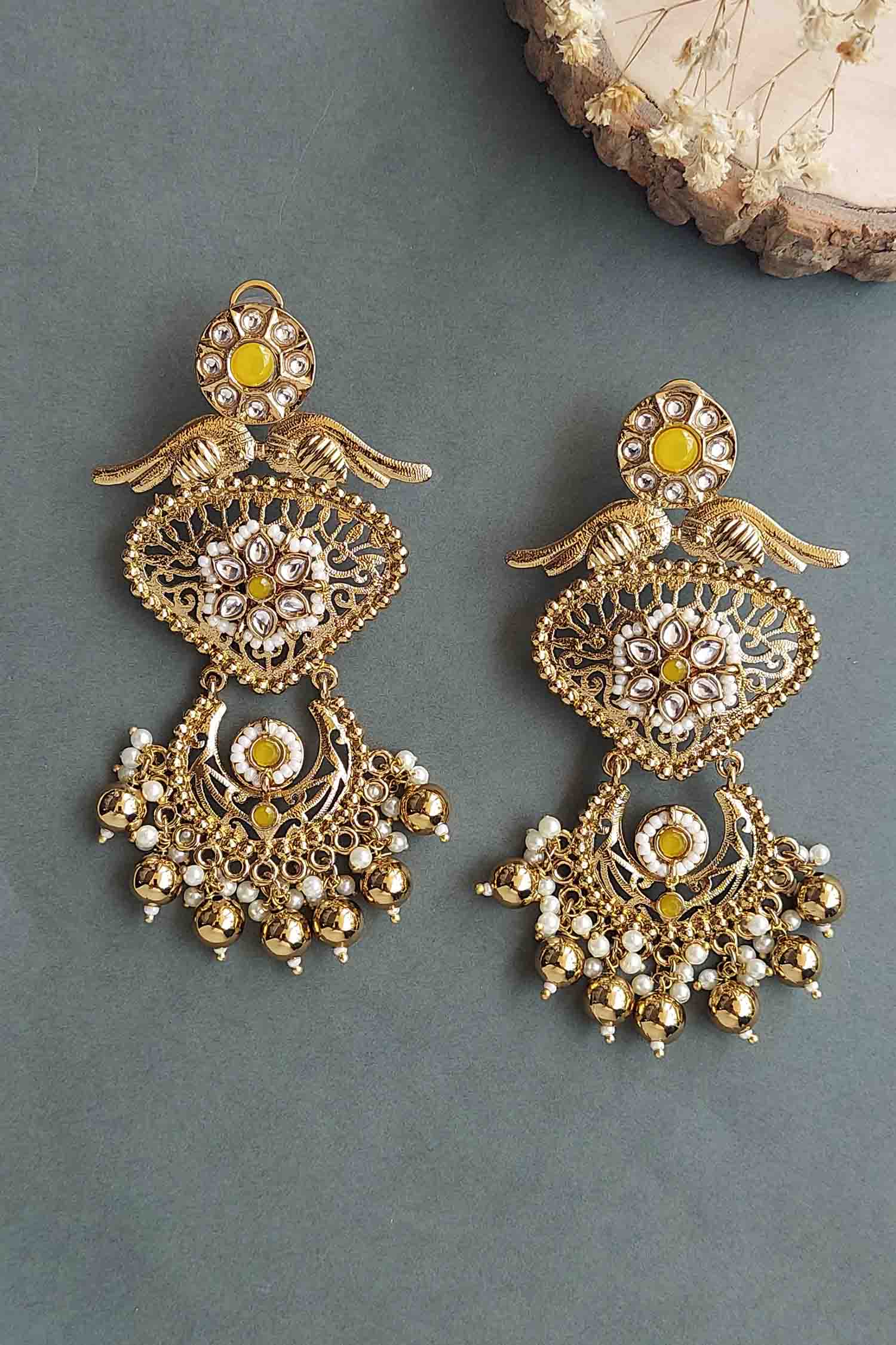 Aarna Gold Plated Earrings