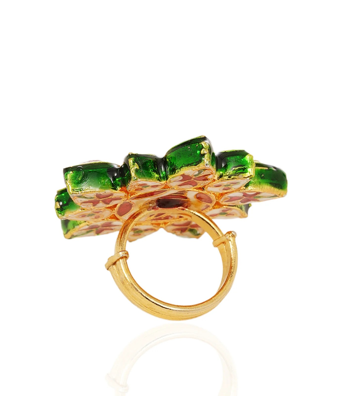Adjustable Kundan Ring