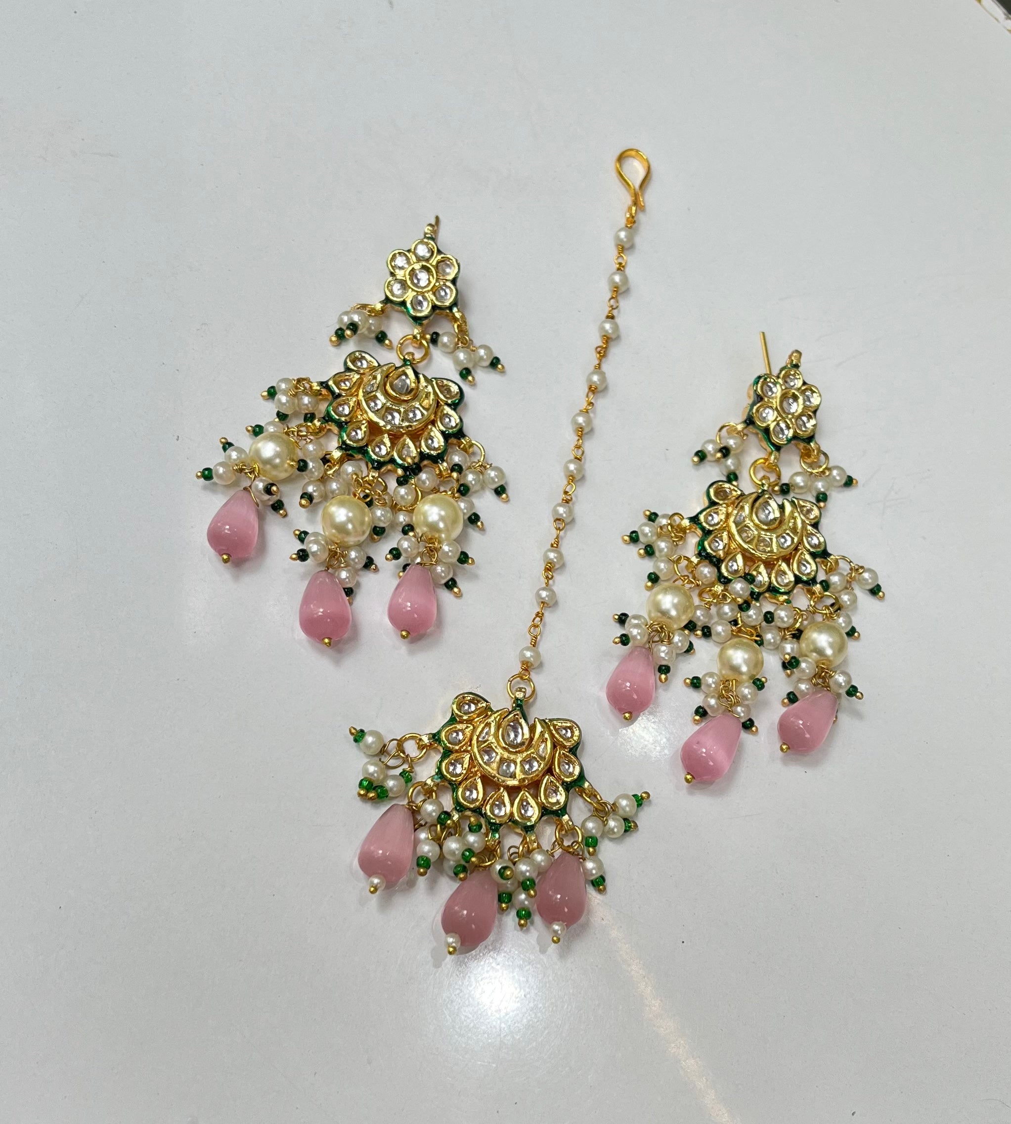 Indira Earrings with Maangtika
