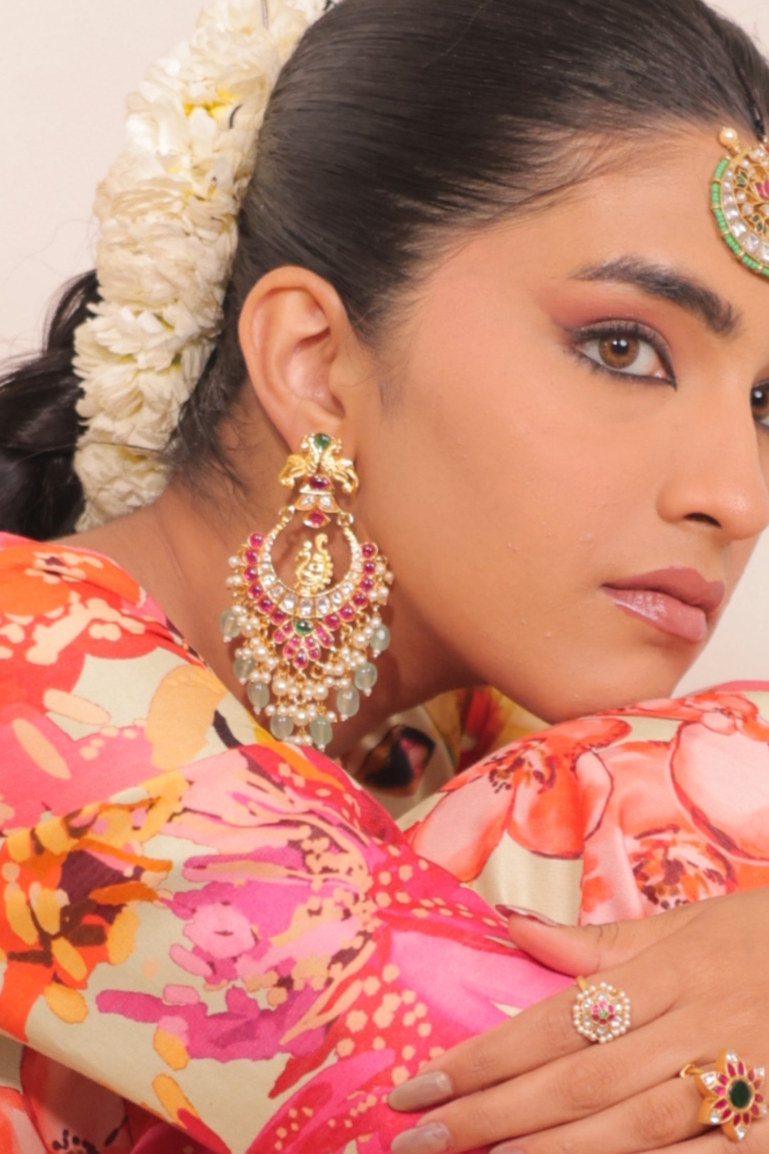 Namiah Polki Chandbali Earrings