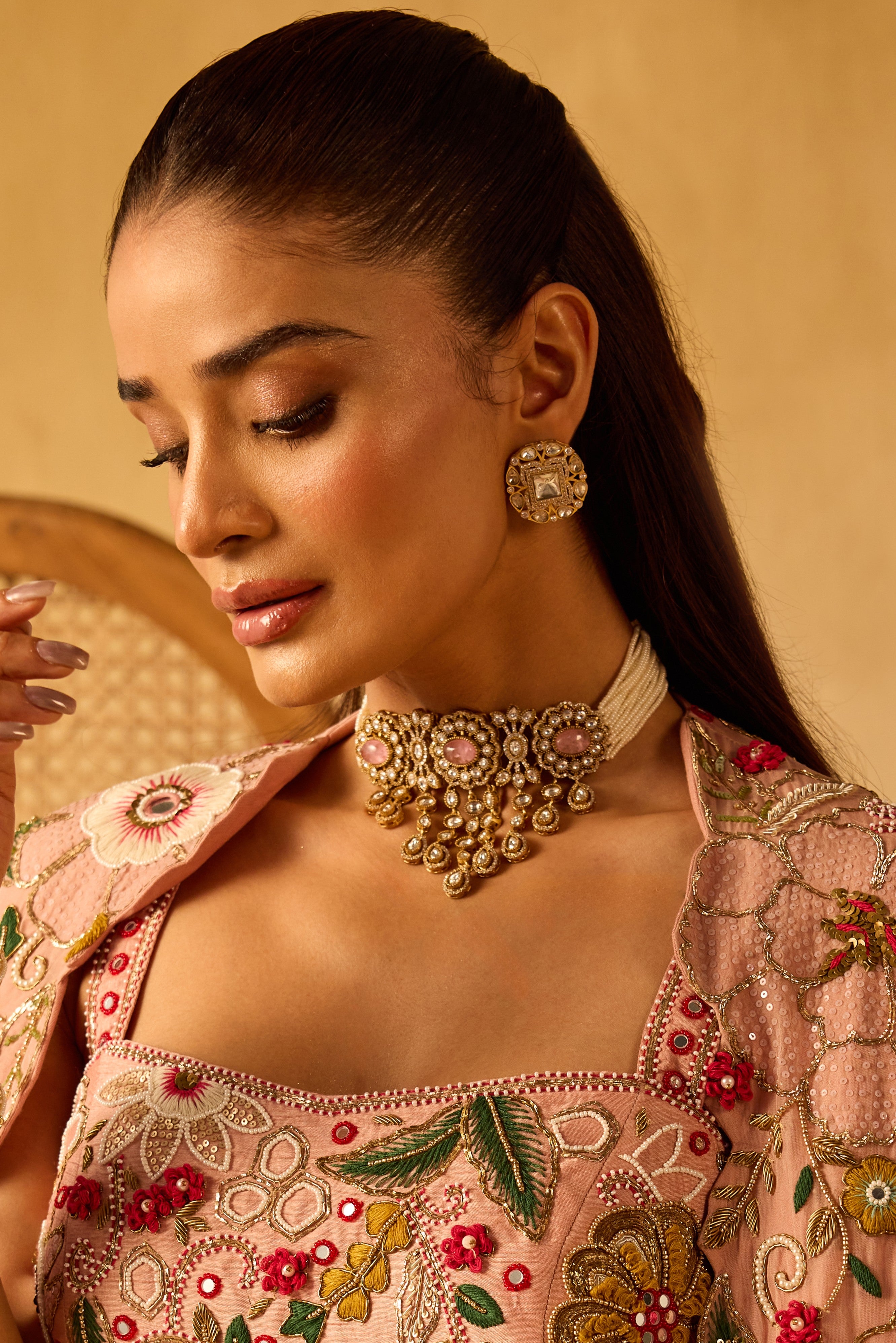 Sabya Polki Choker Set