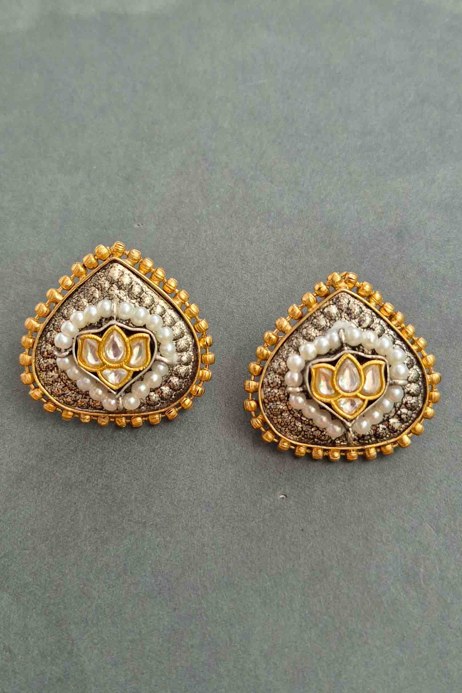 Mreeda Gold Plated Temple Earrings