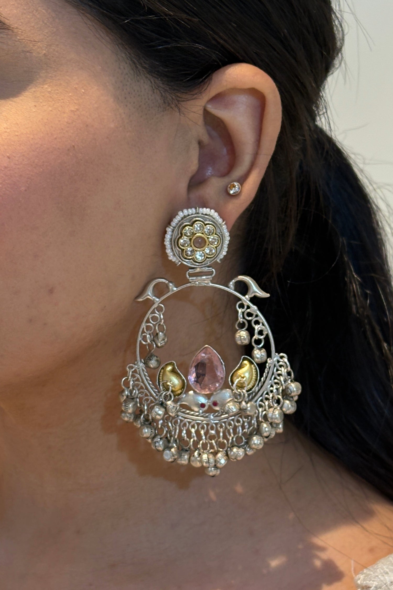 Statement Silver Earrings