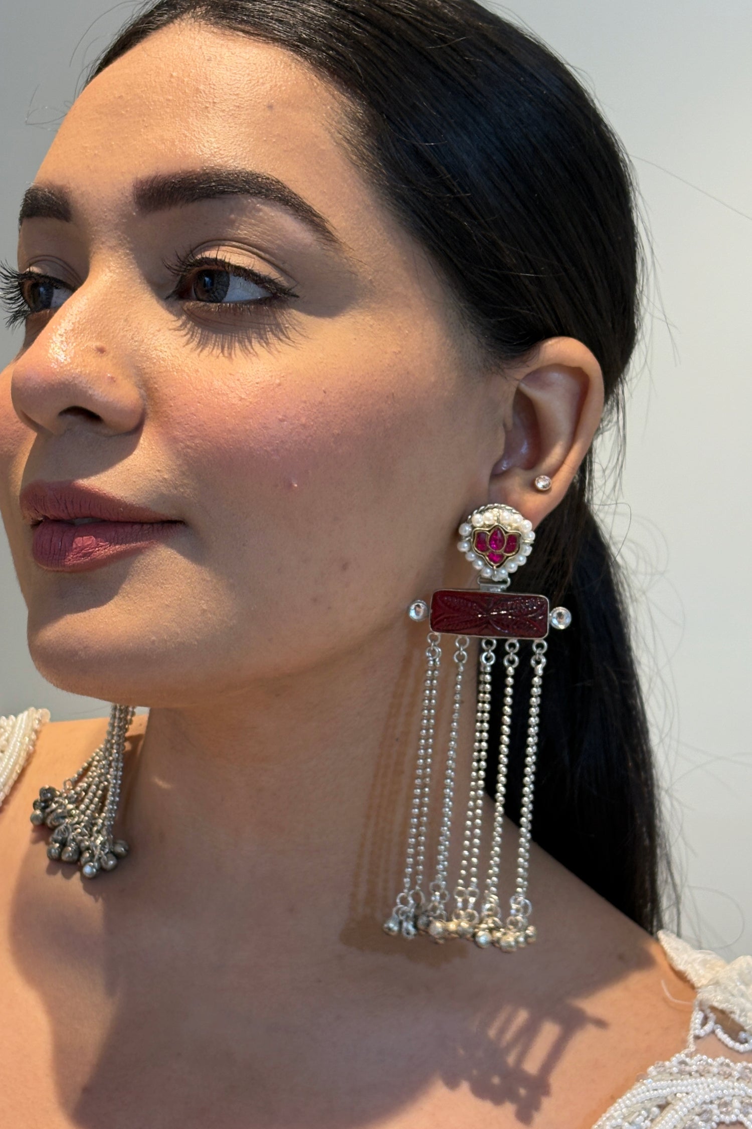 Statement Silver Earrings