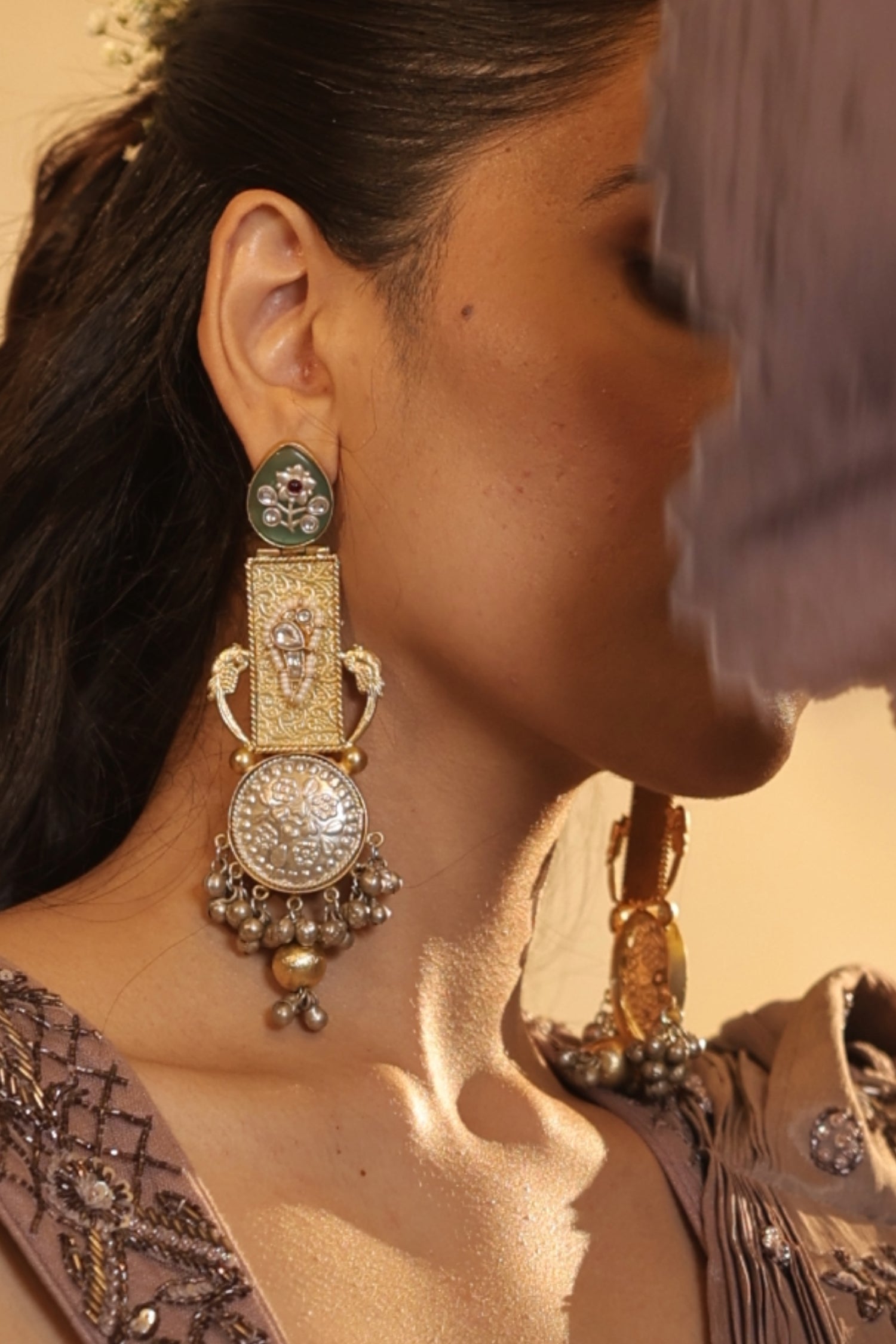 Statement Silver Earrings
