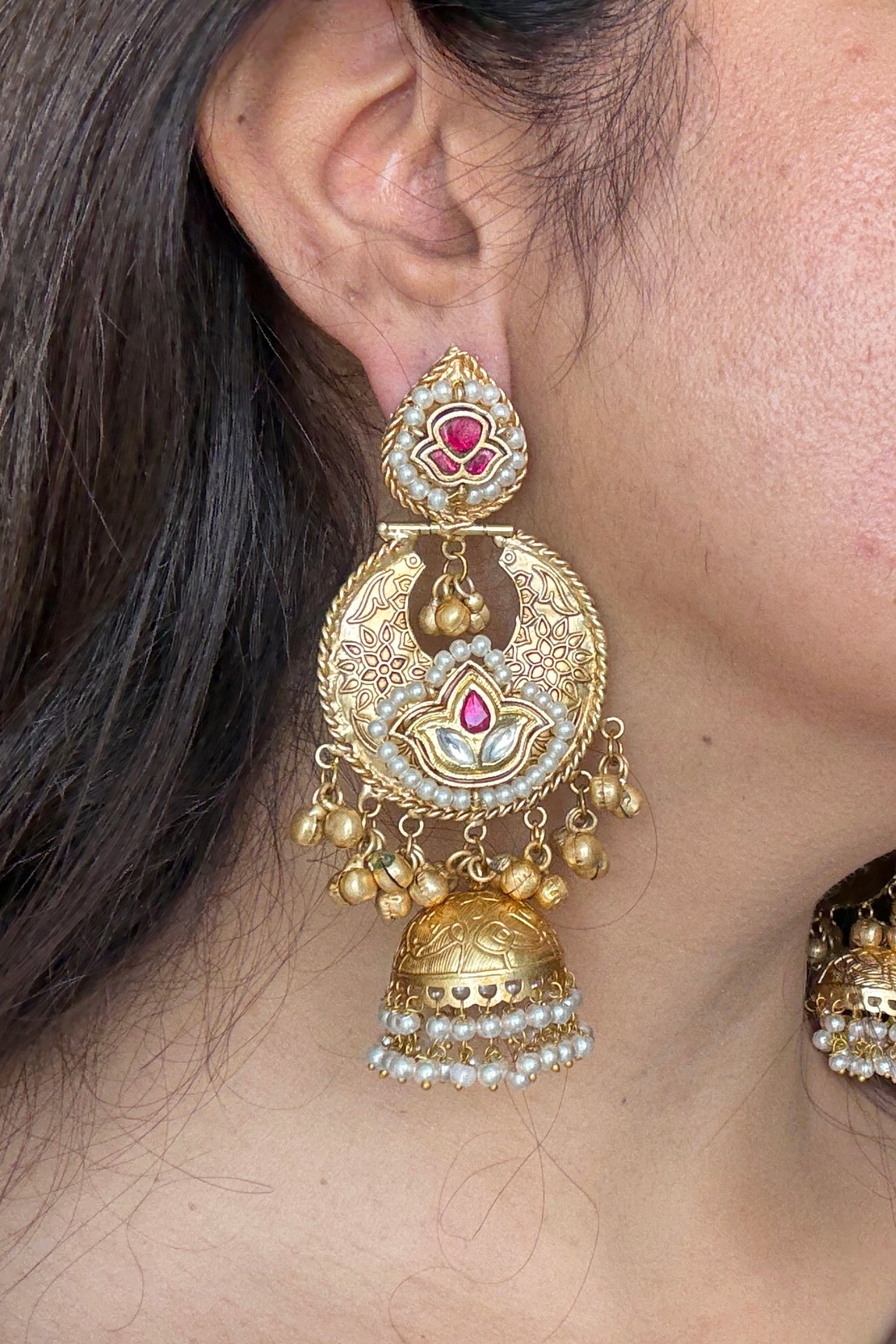 Sunehri Gold Plated Earrings