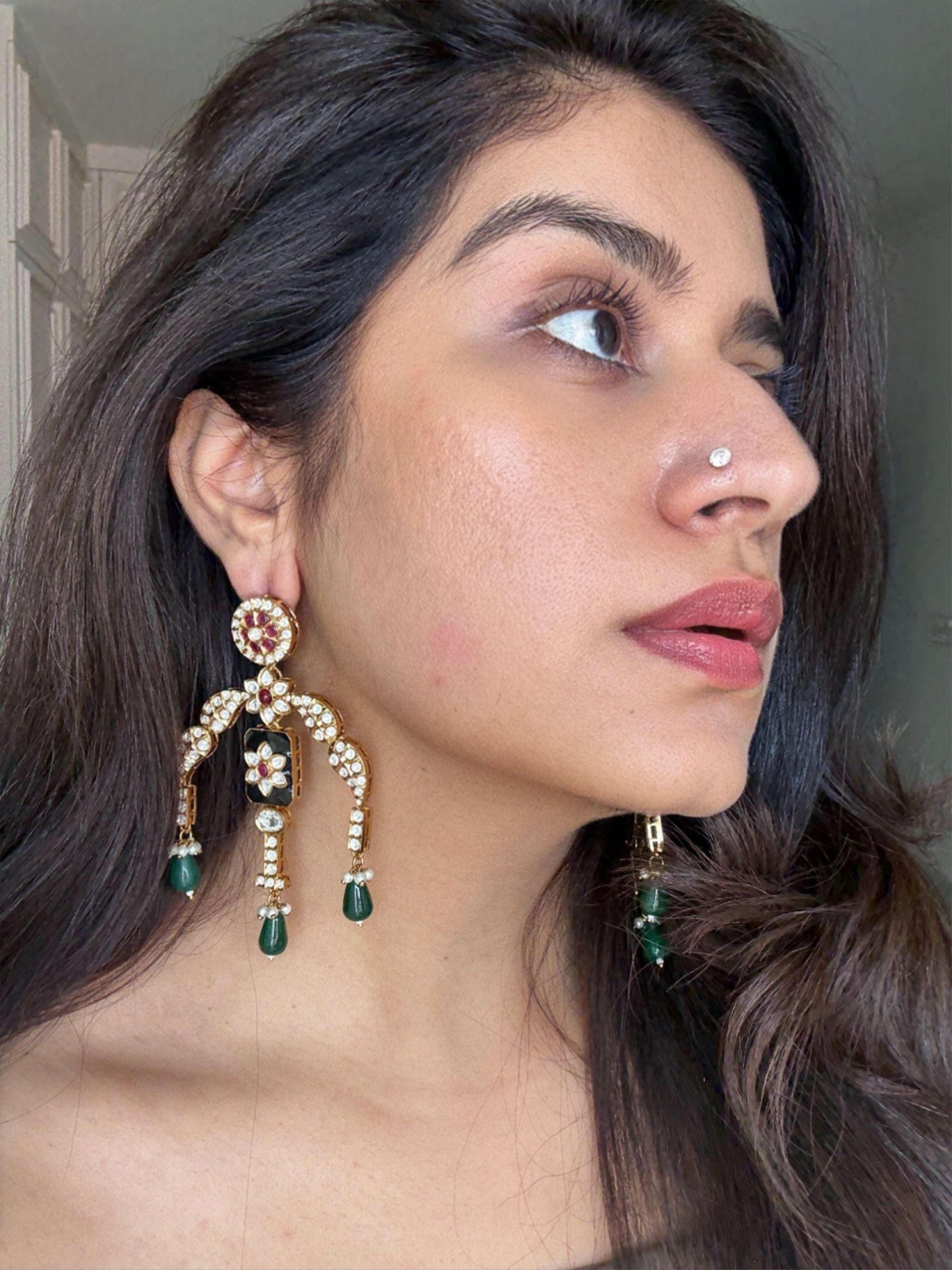 Sabya Victorian Polki Earrings
