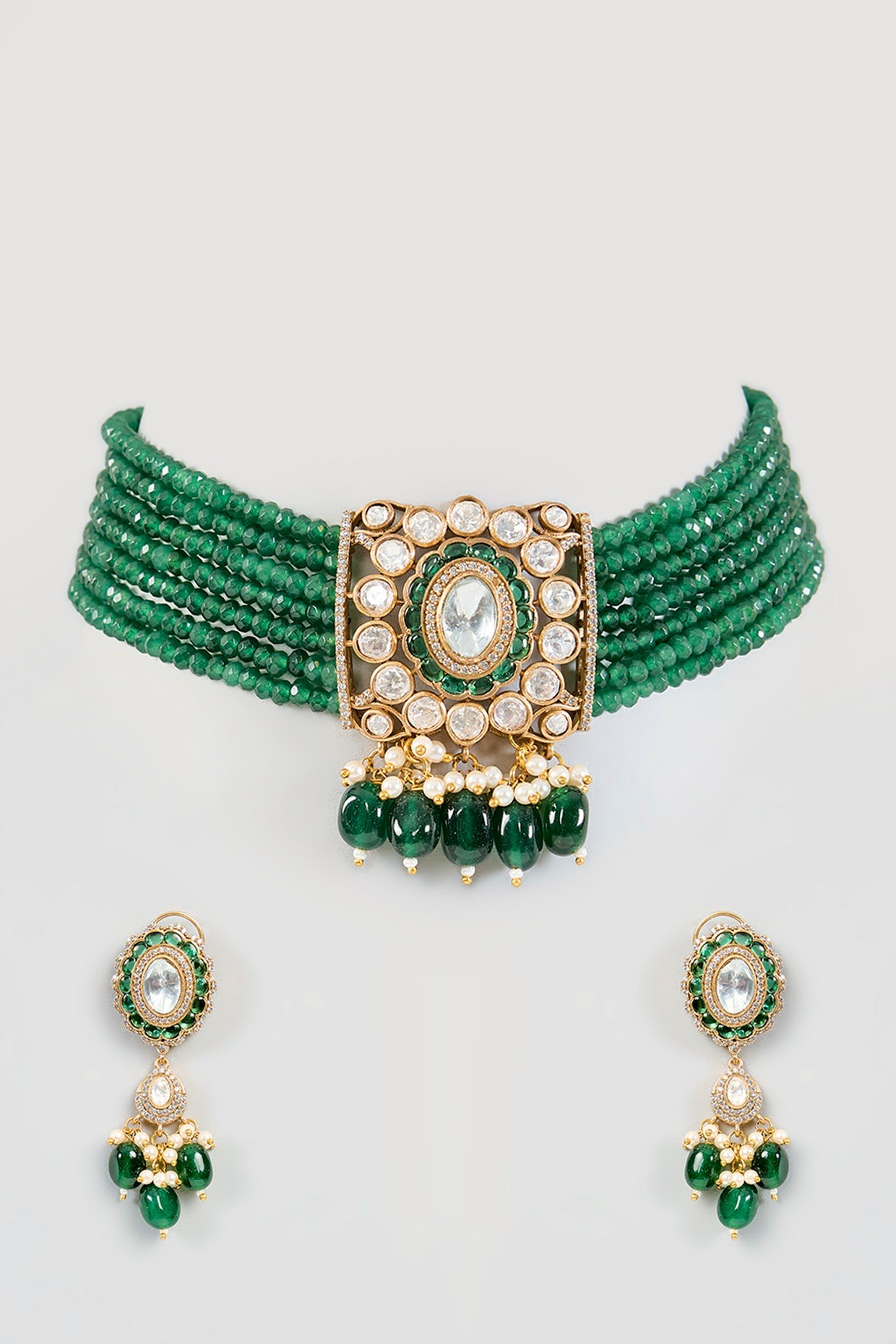 Cora Polki Choker Set
