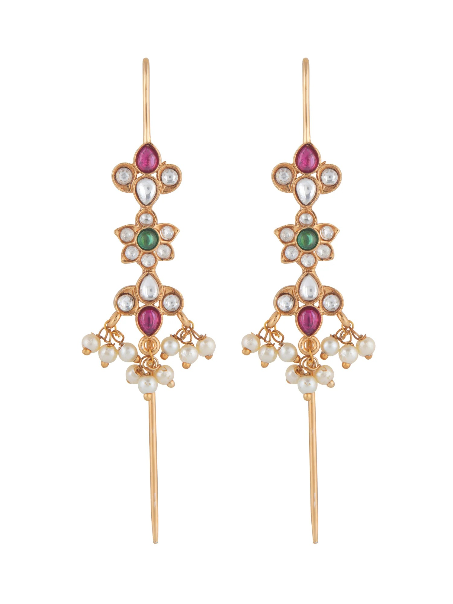 Jeevik Polki Earcuffs