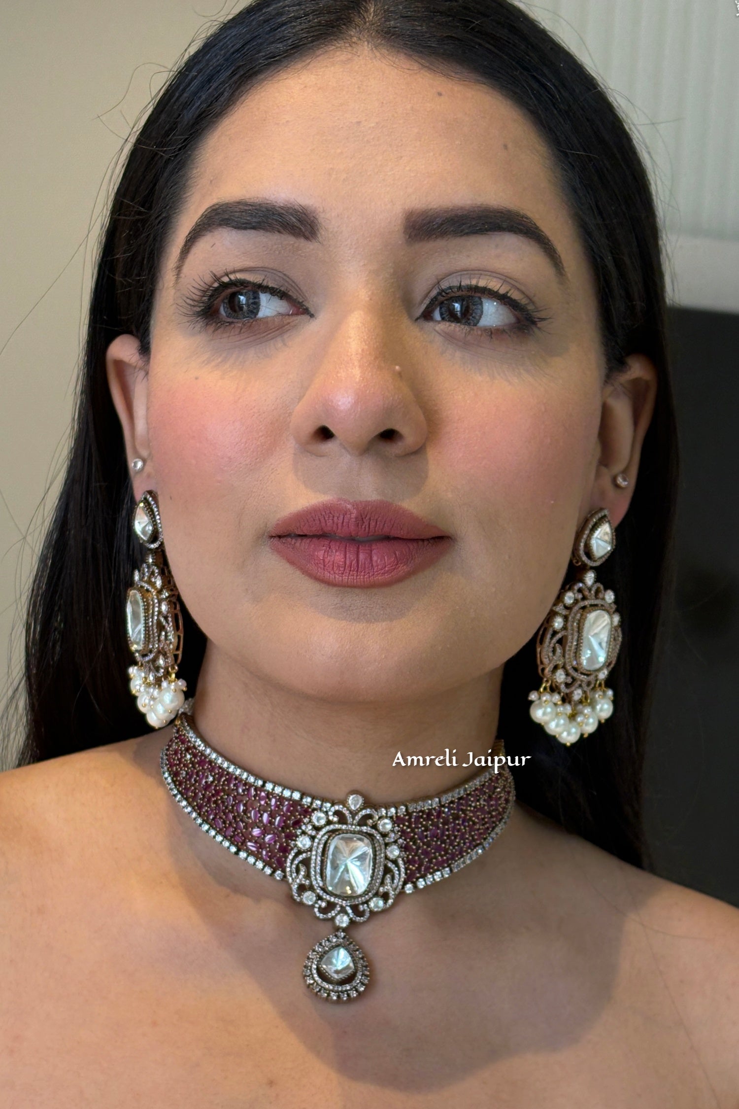 Leisha Polki Kundan Choker Set