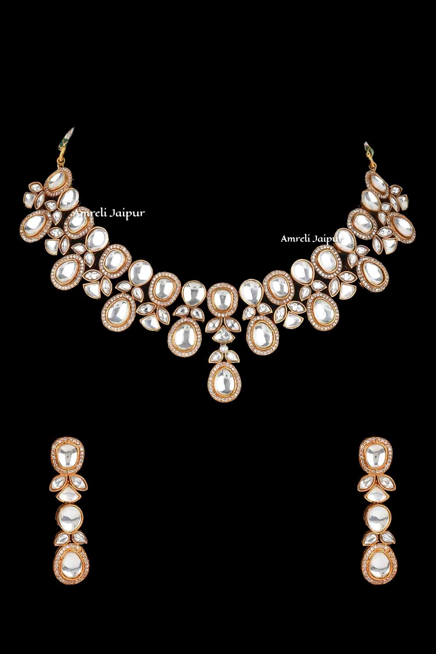 Alveeni Polki Kundan Set