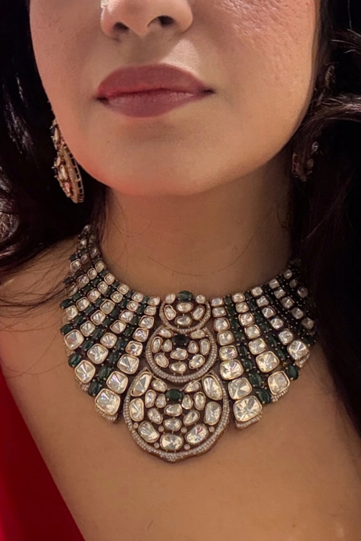 Anjuli Polki Kundan Necklace Set