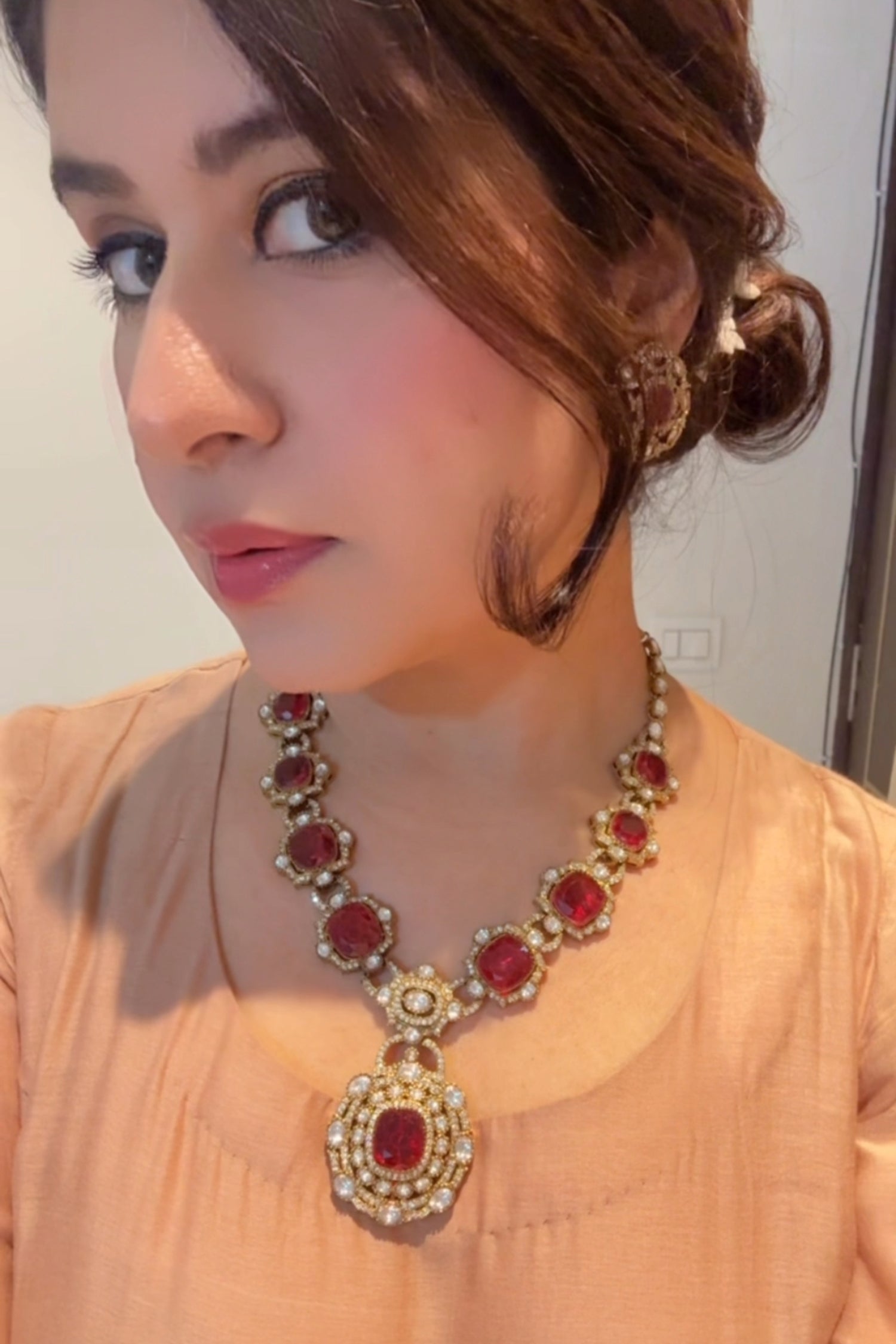 Aneesha Ruby Doublet Set