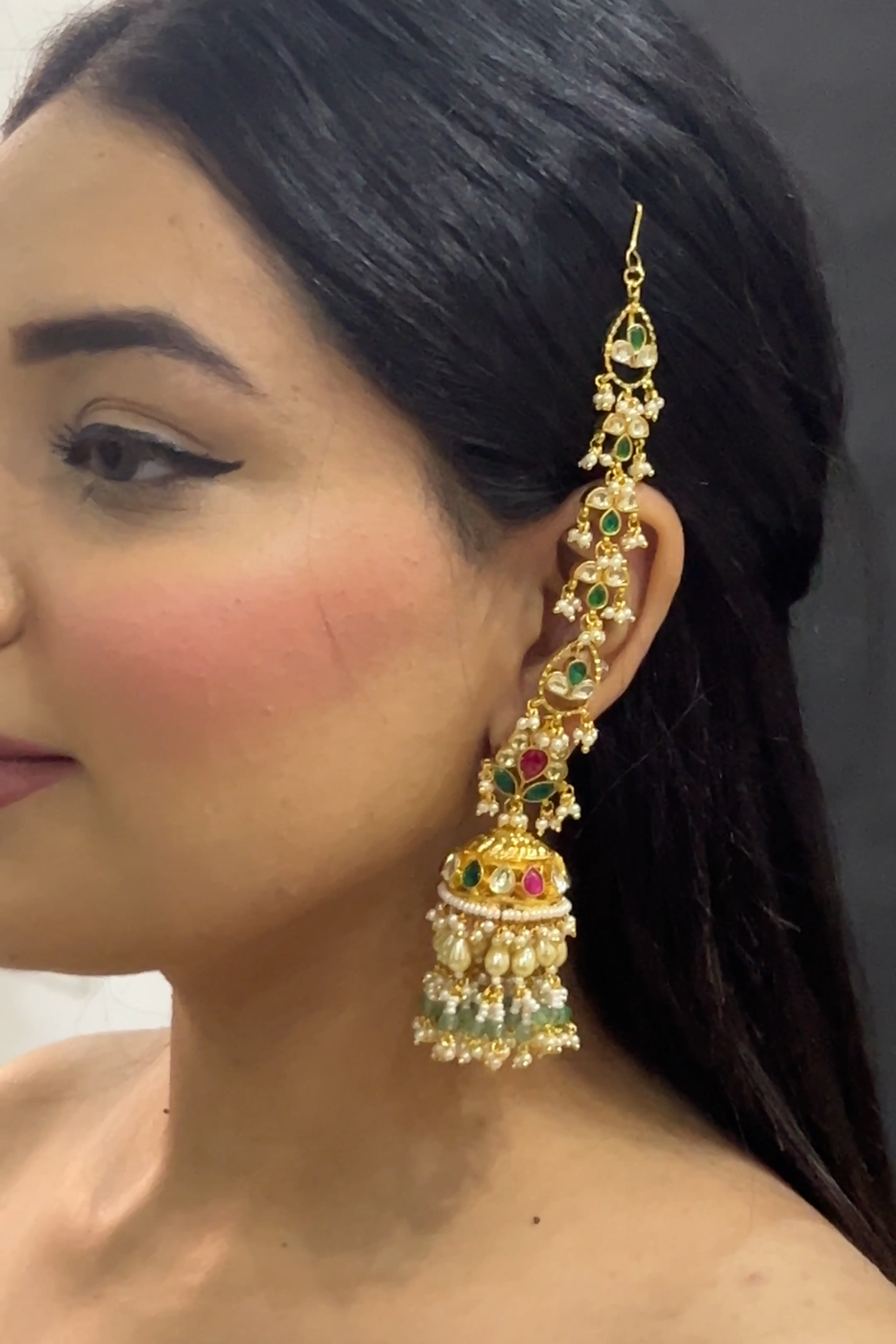 Shaina EarChain Jhumkas