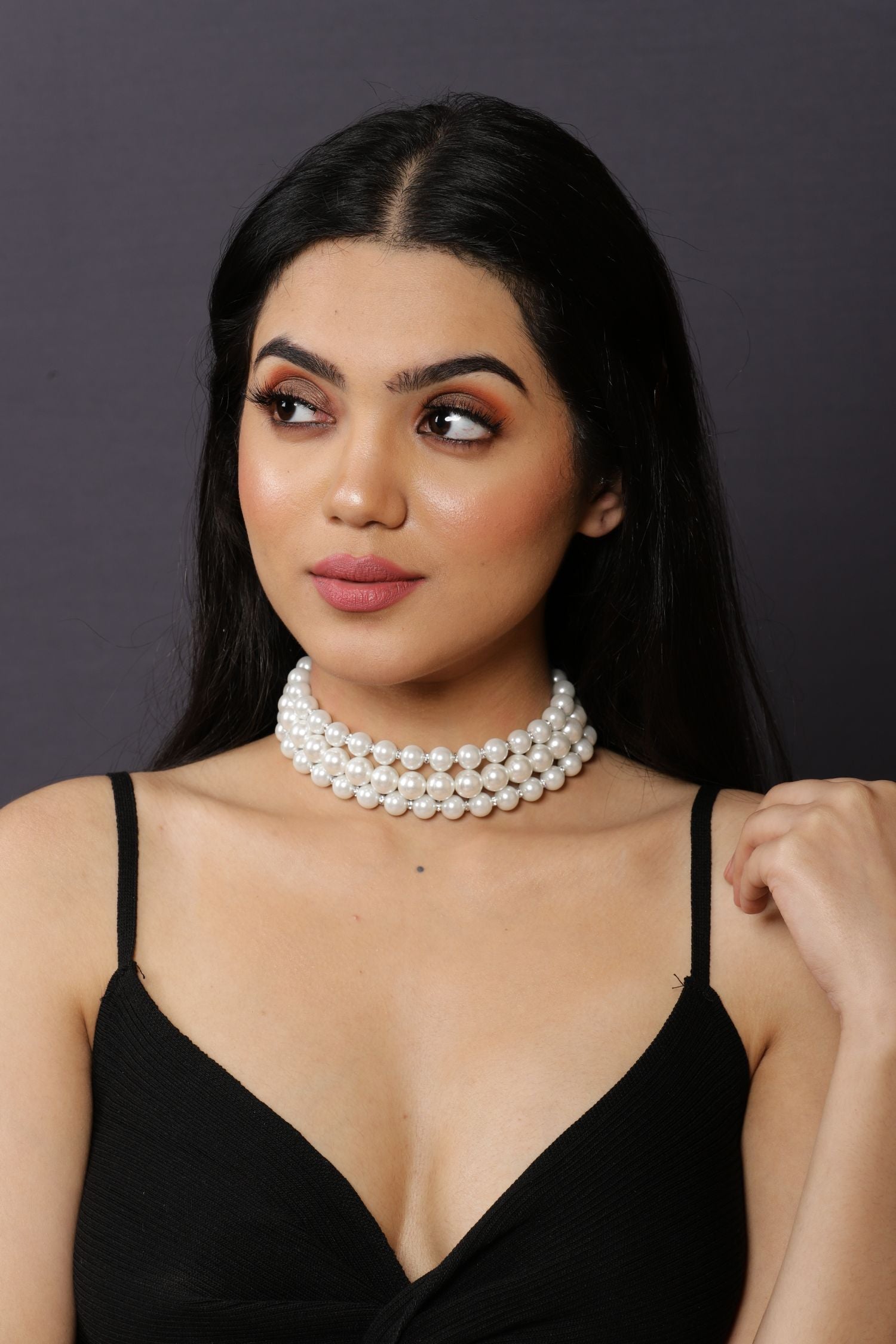 Aster Pearl Choker