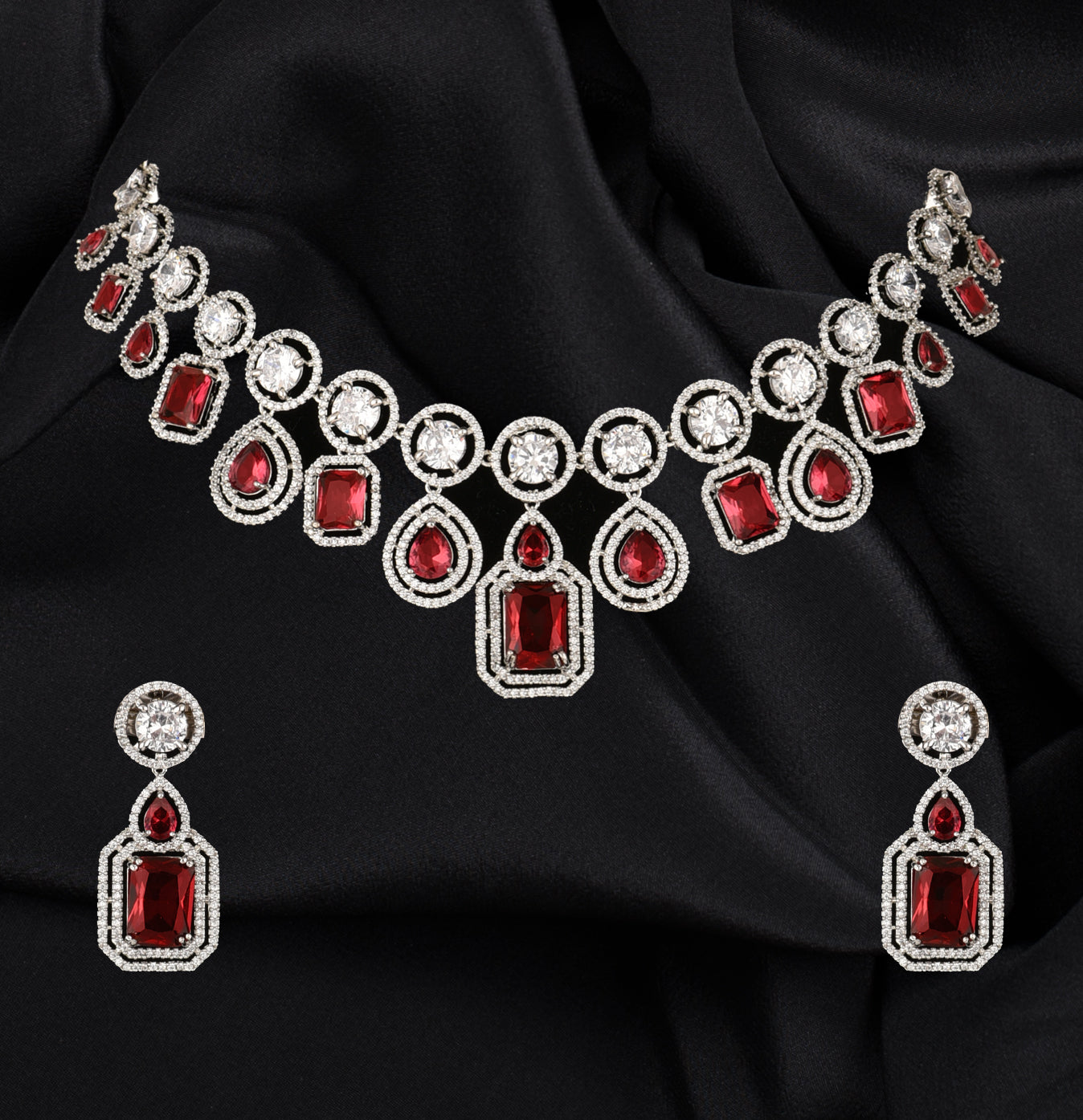 Olesya Diamond Necklace Set