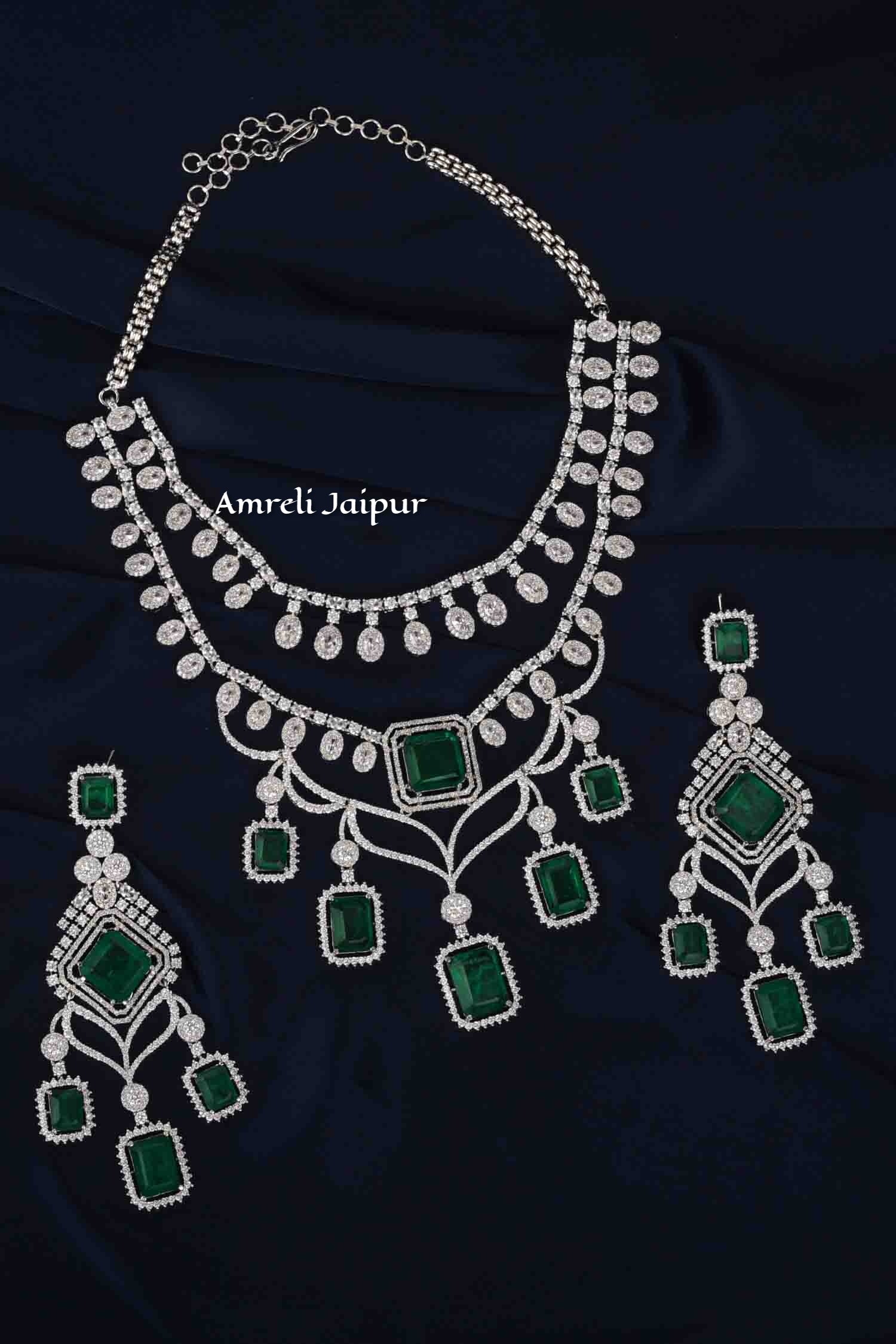 Anastasia Emerald Diamond Set