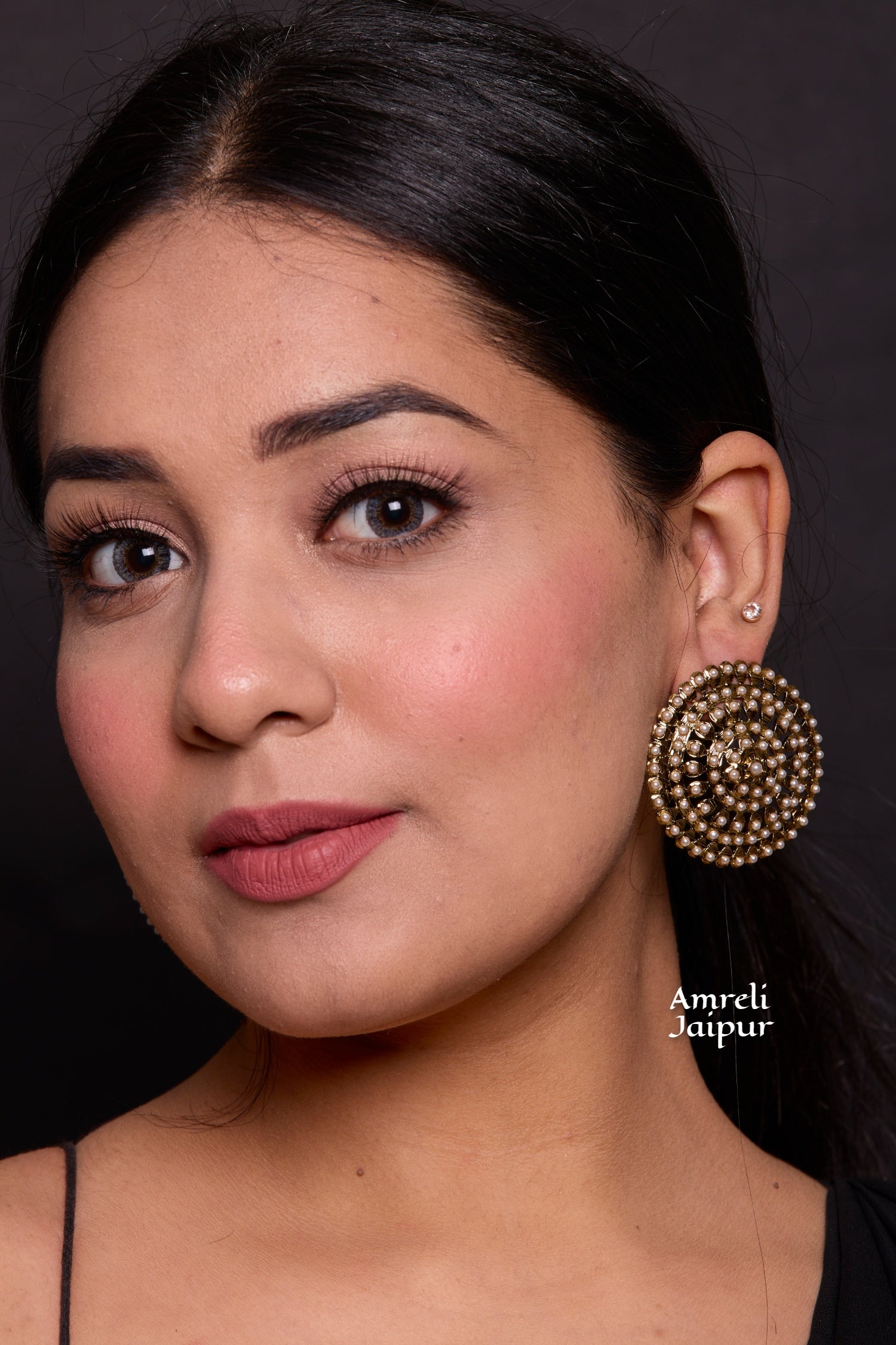 Sheebani Jadau Studs Earrings