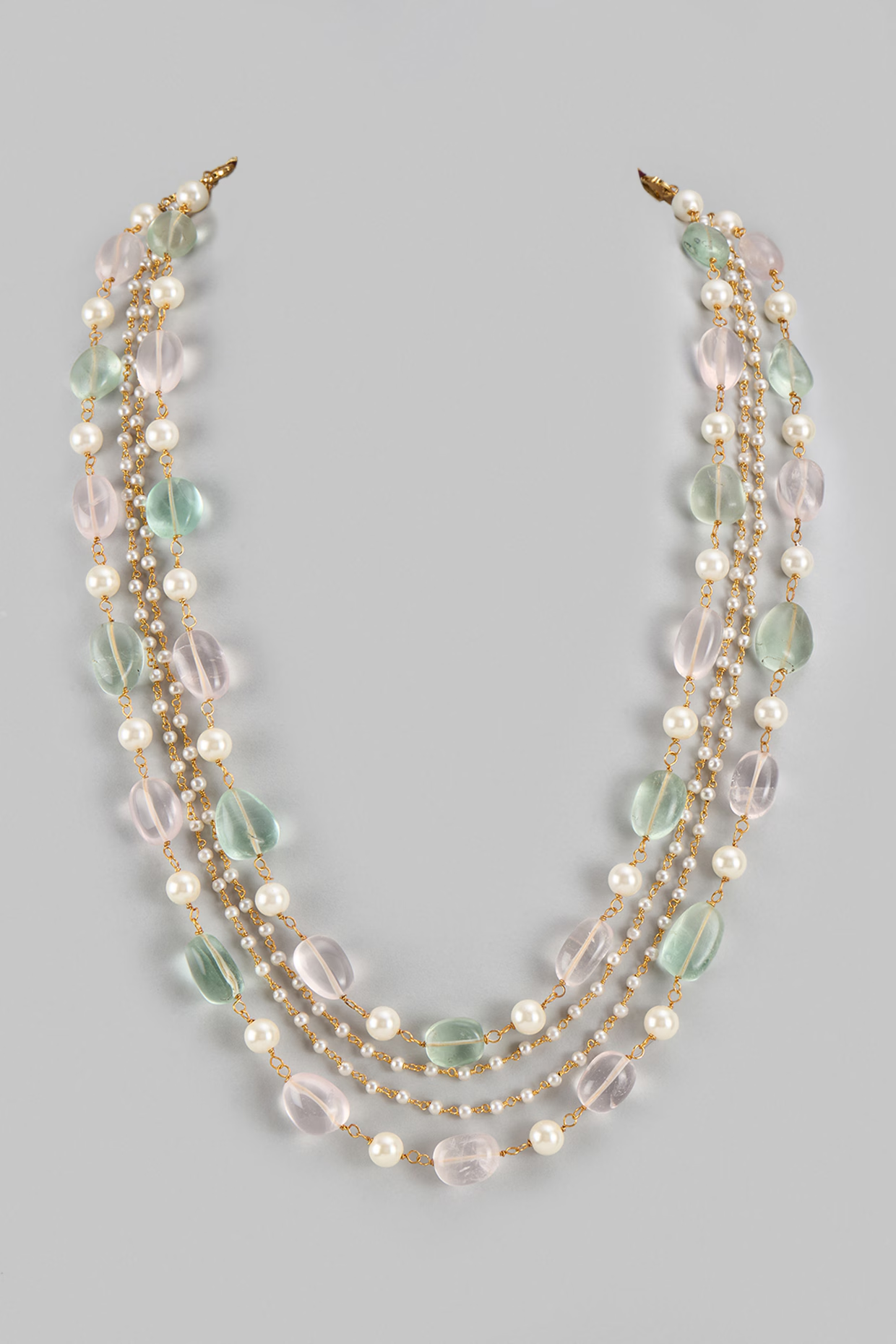 Carla Mint Pink Necklace