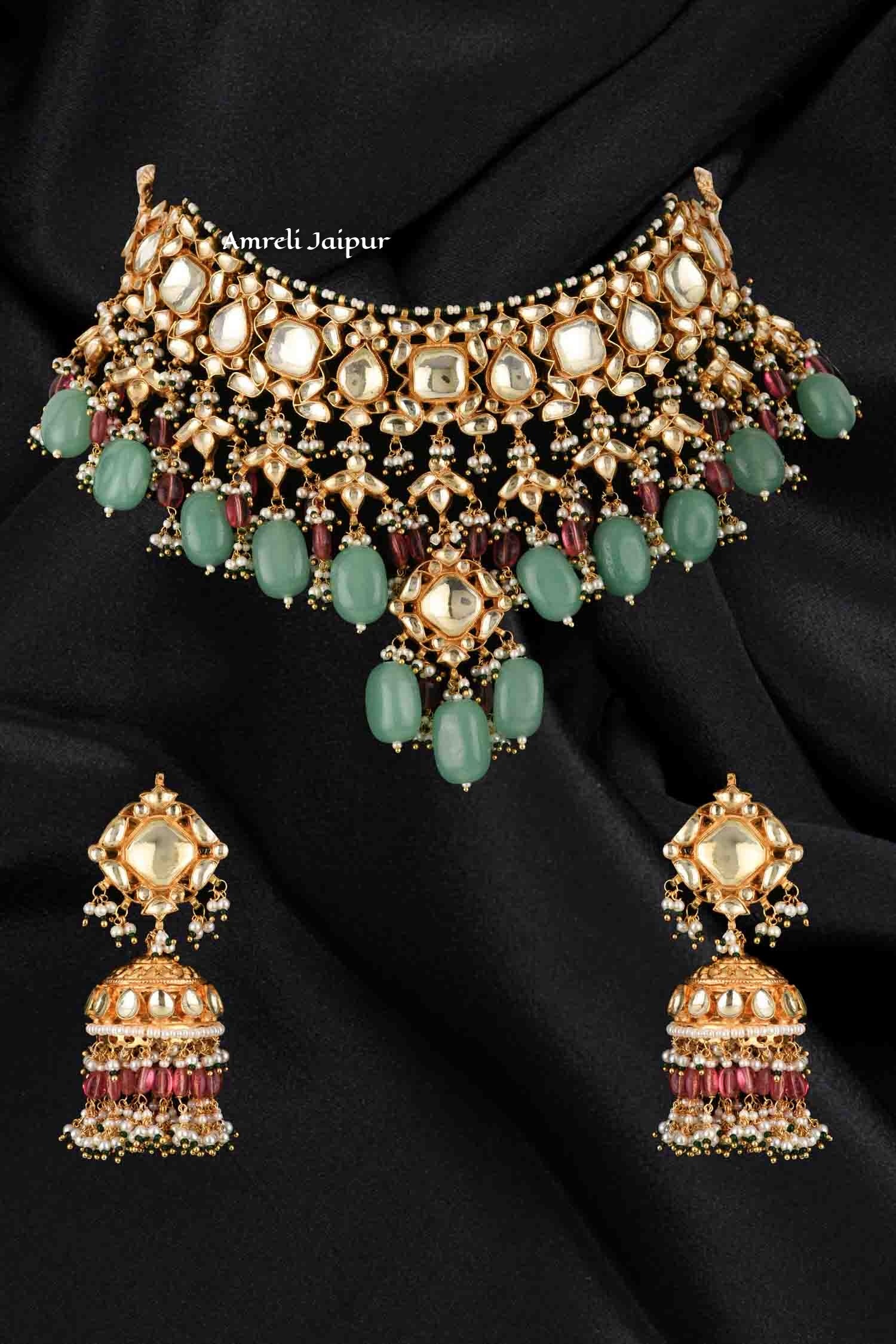 Sadiki Pachi Kundan Choker Set