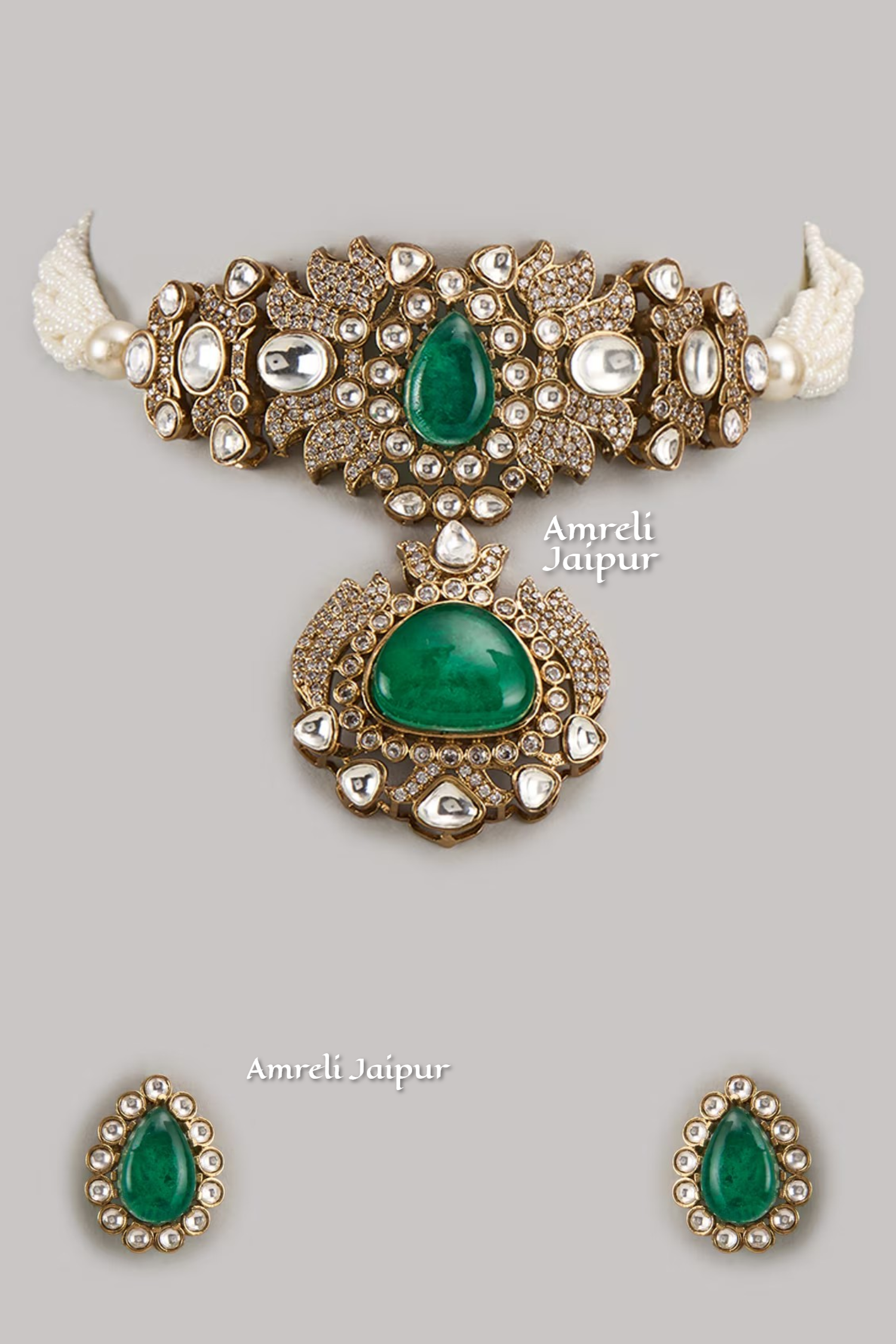 Varya Emerald Necklace Set