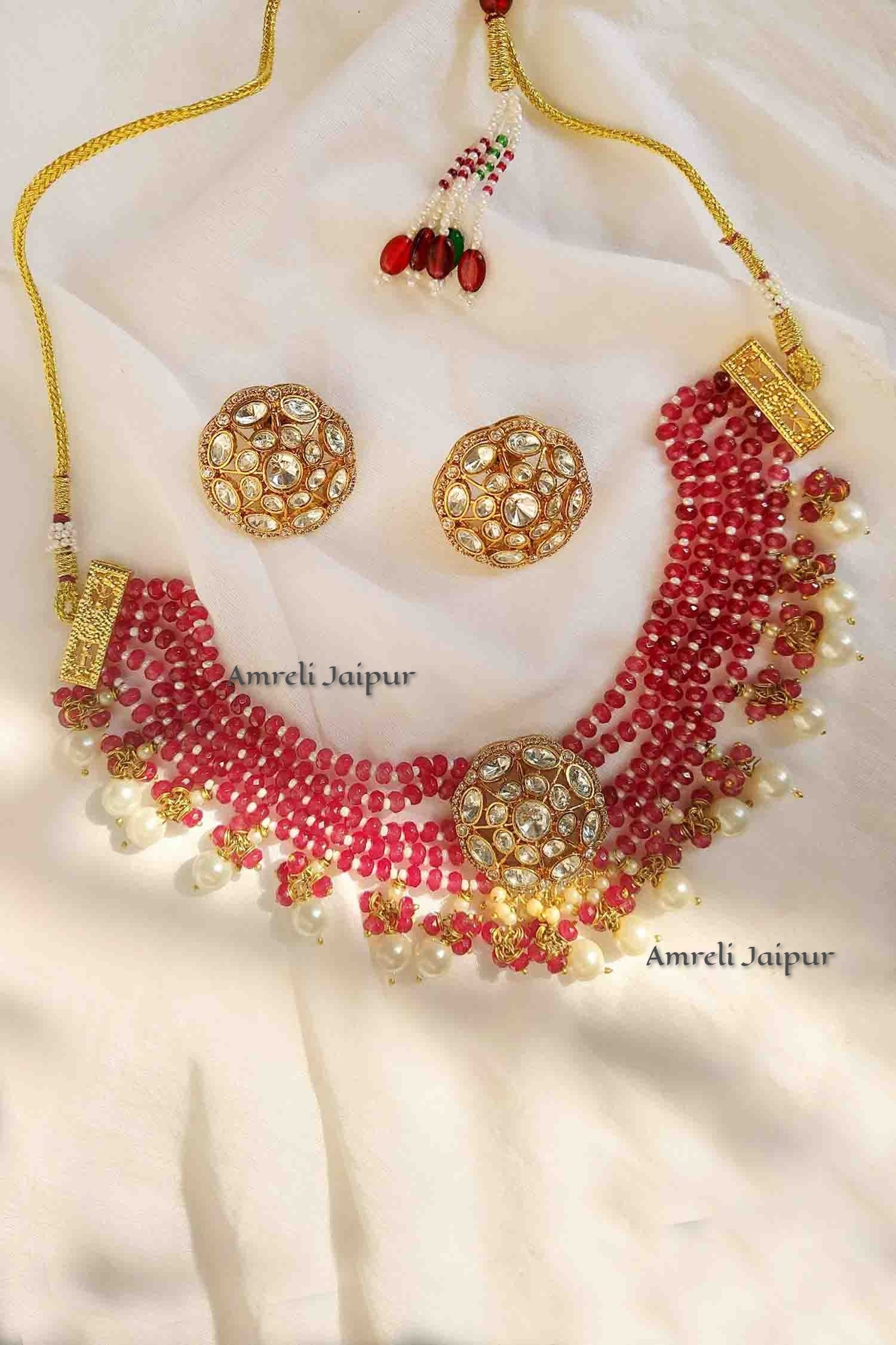 Meenakshi Polki Choker Set