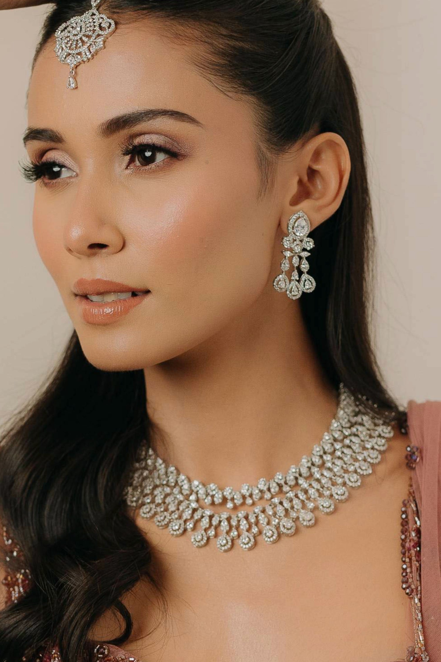 Isra Diamond Necklace Set