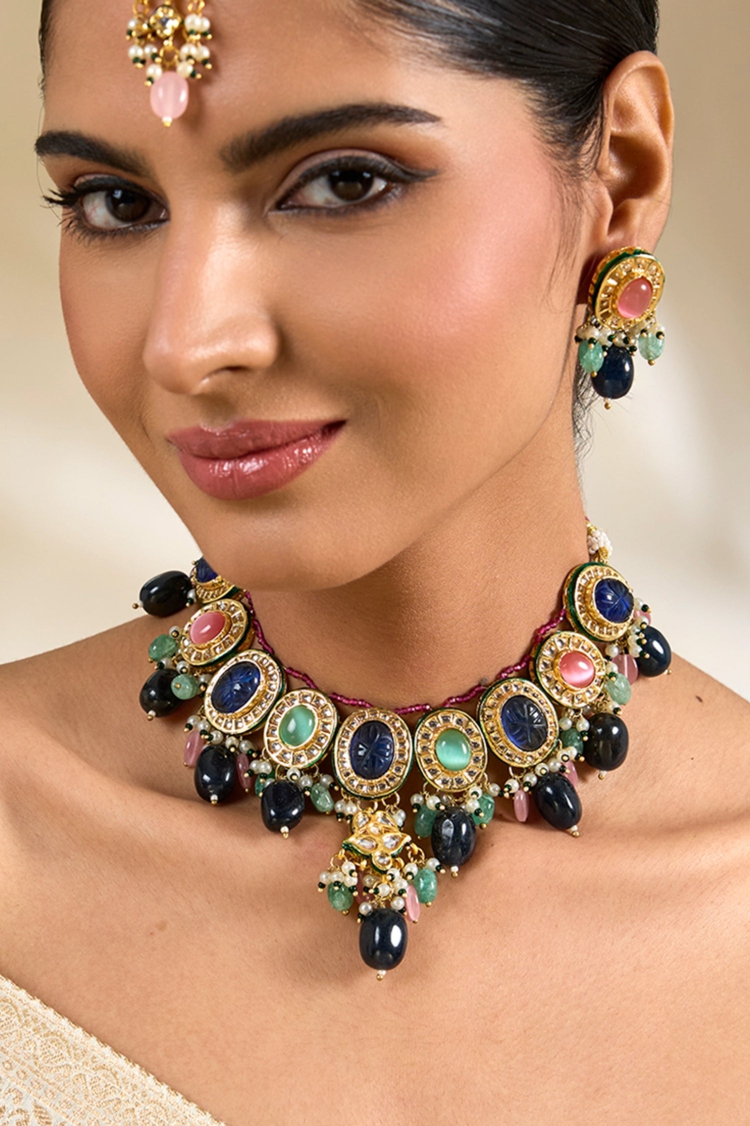 Ranbha Kundan Necklace Set