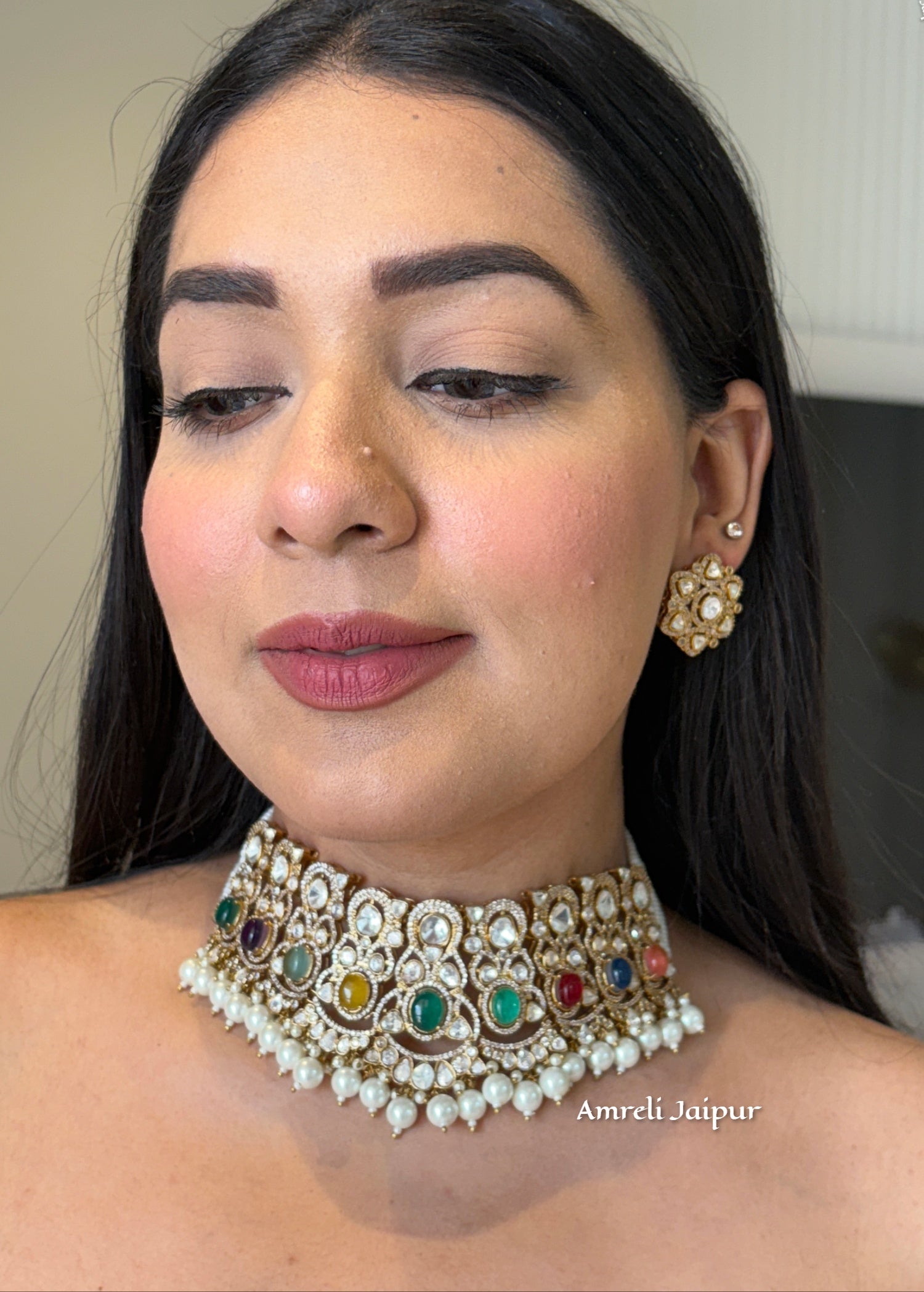 Shrinika Polki Choker Set