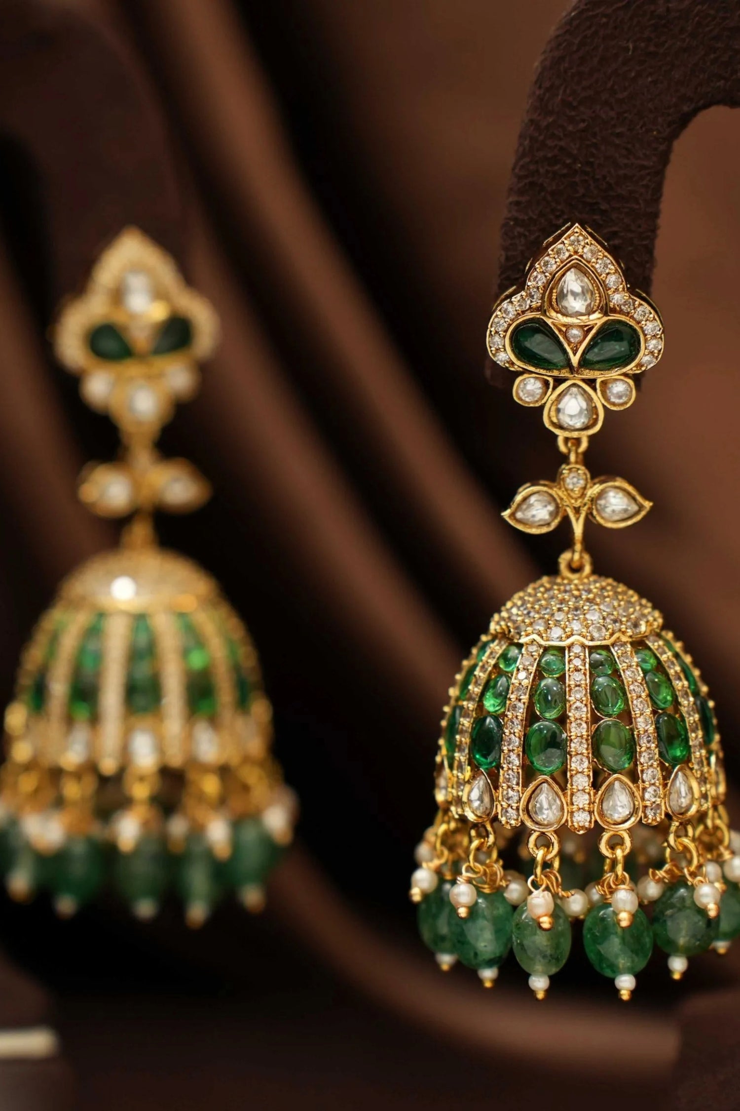 Mayita Polki Jhumka Earrings