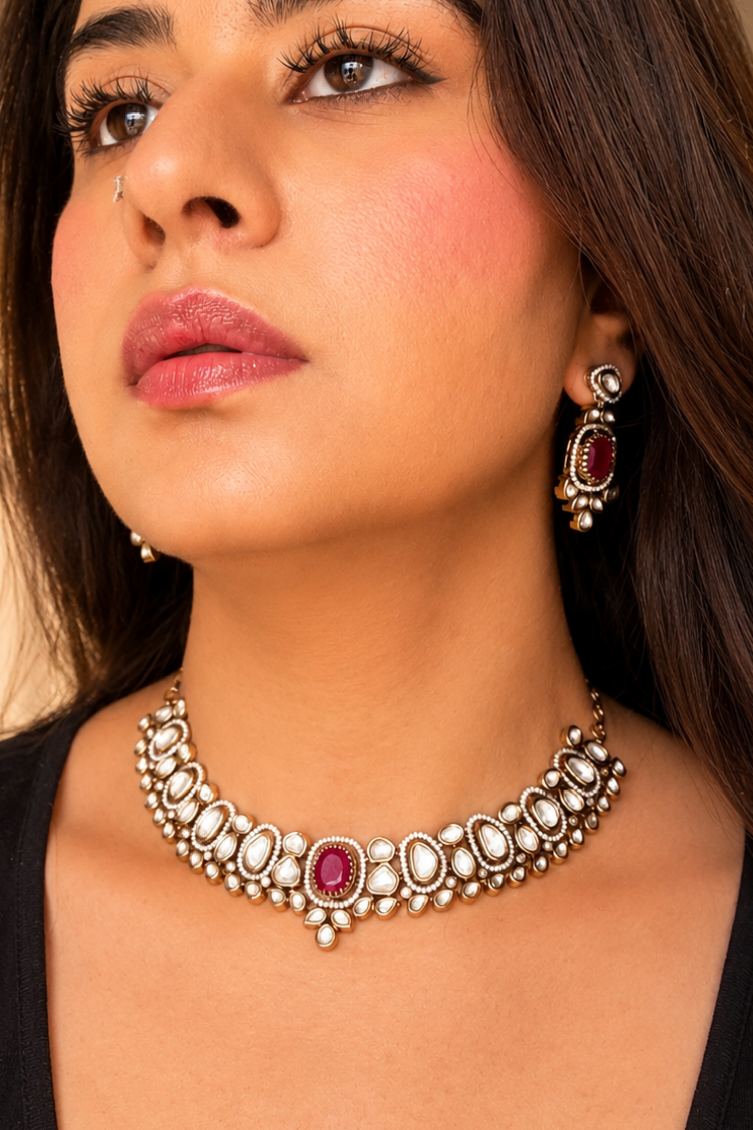 Keersa Polki Necklace Set